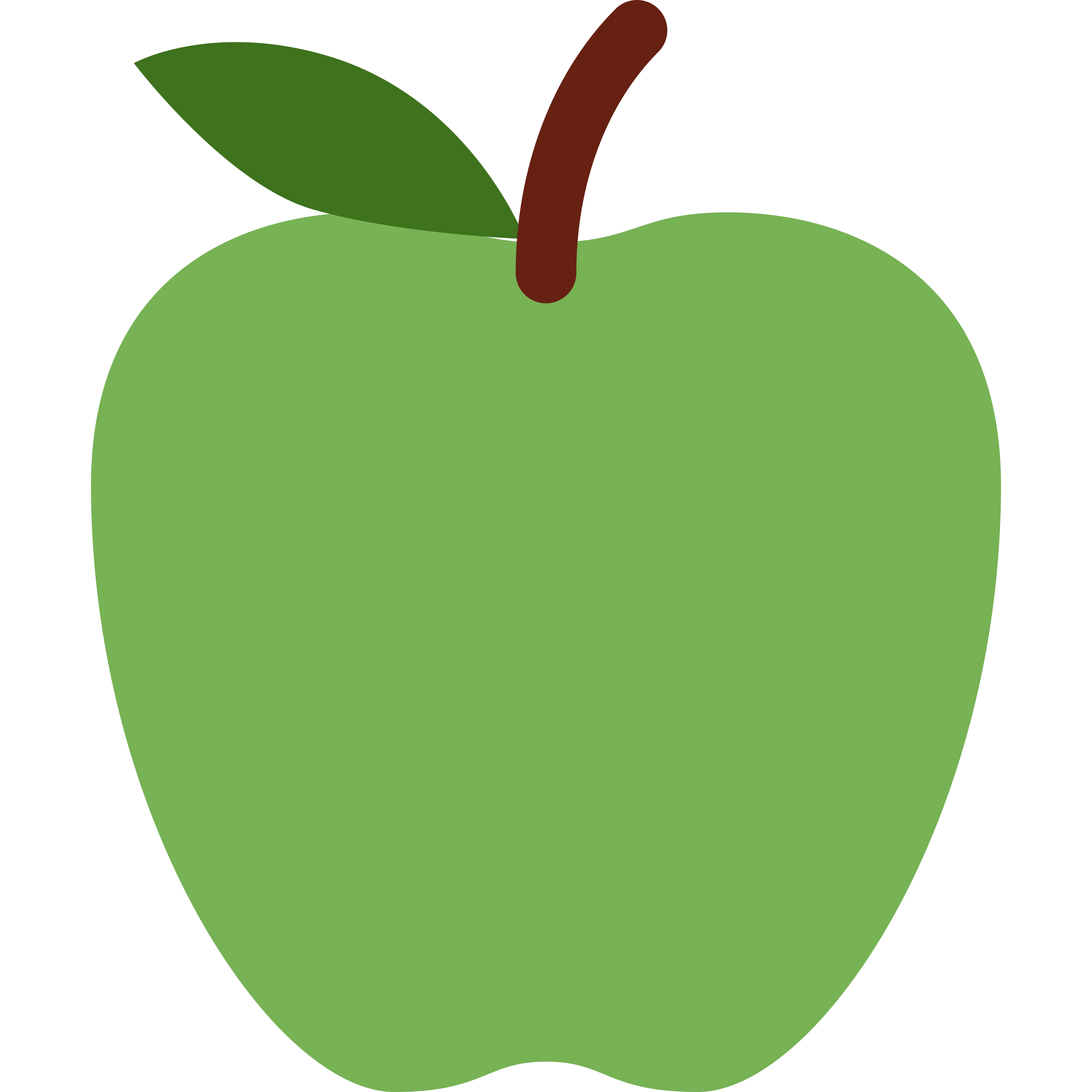 Green apple emoji printed on golf balls