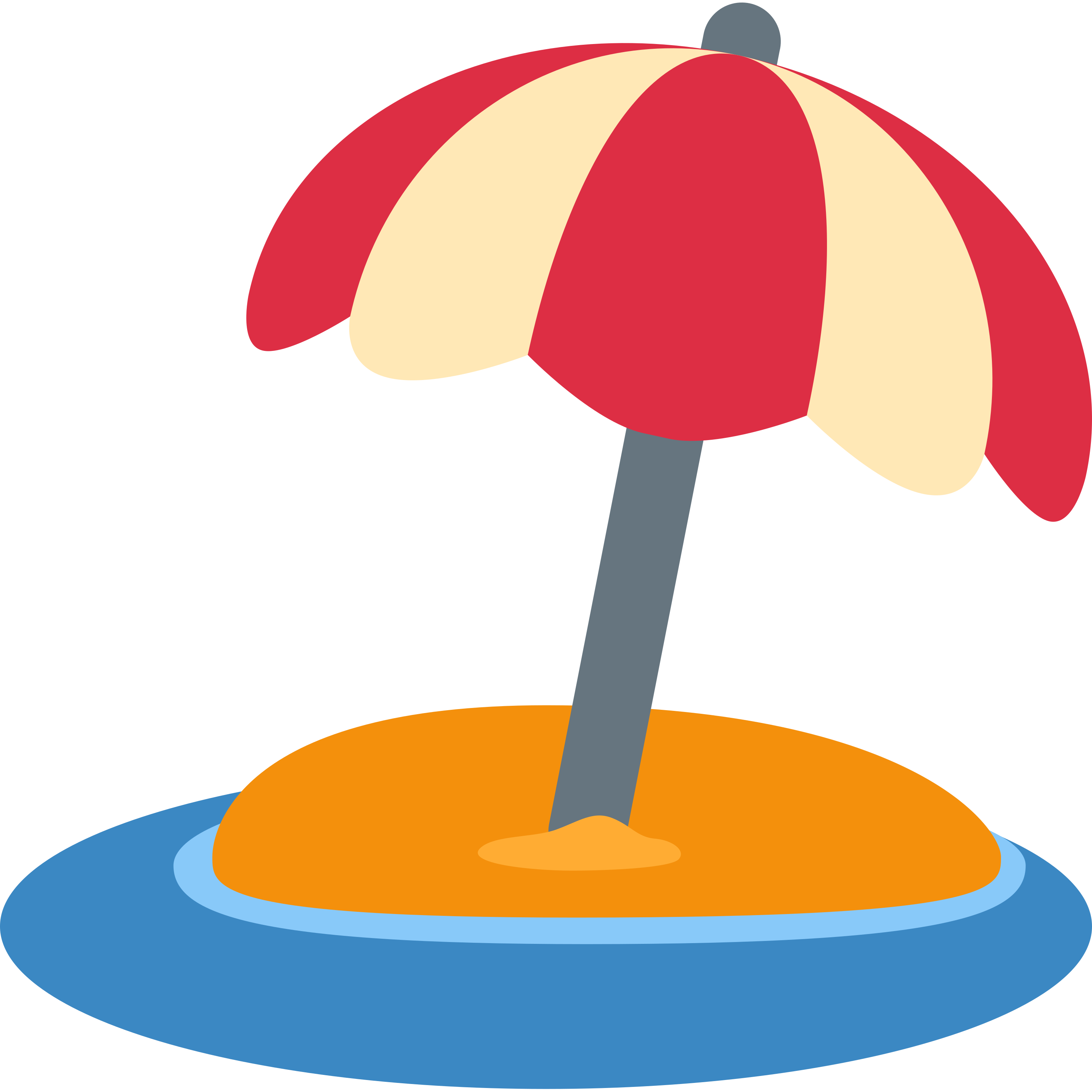 Beach with umbrella emoji printed on golf balls