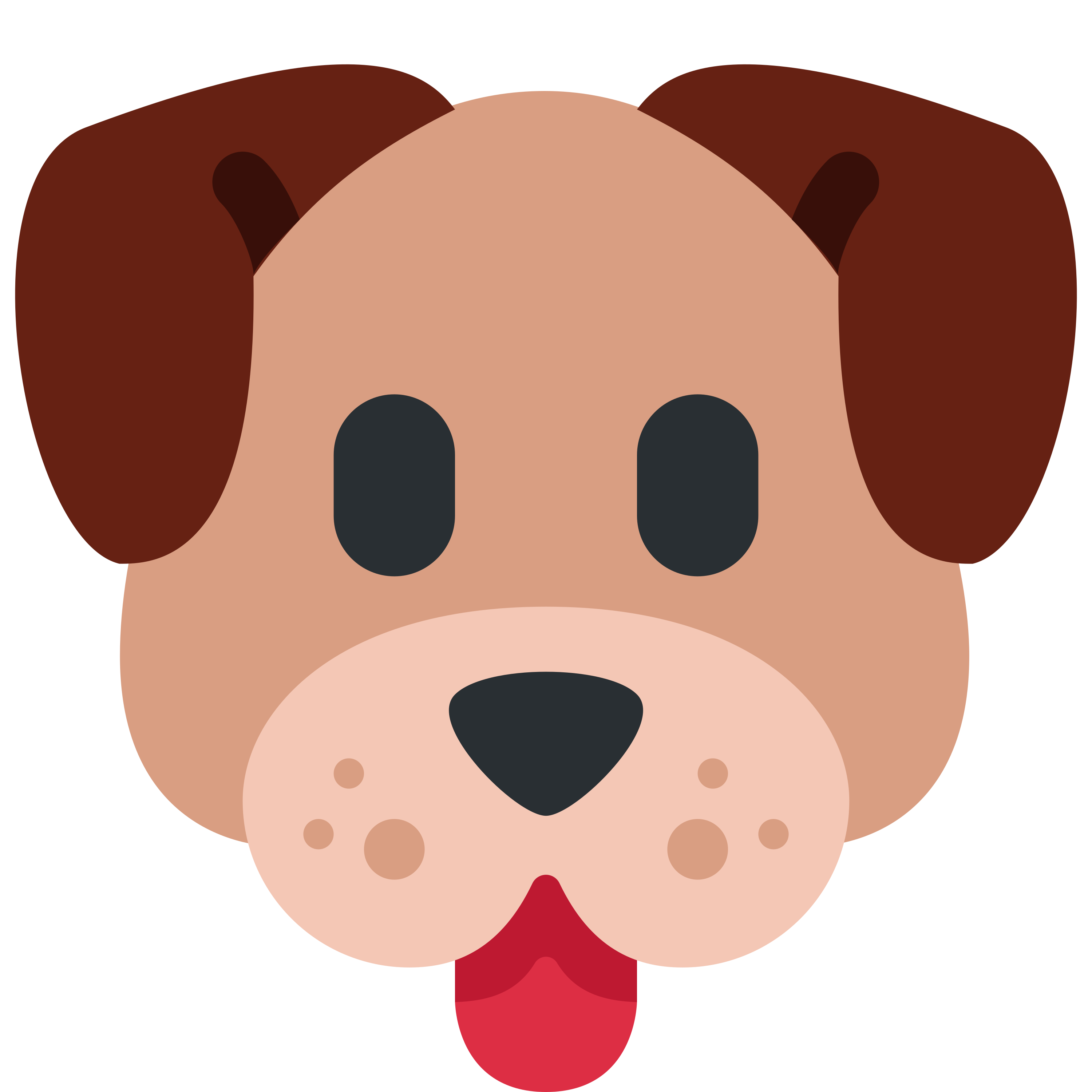 Dog face emoji printed on golf balls