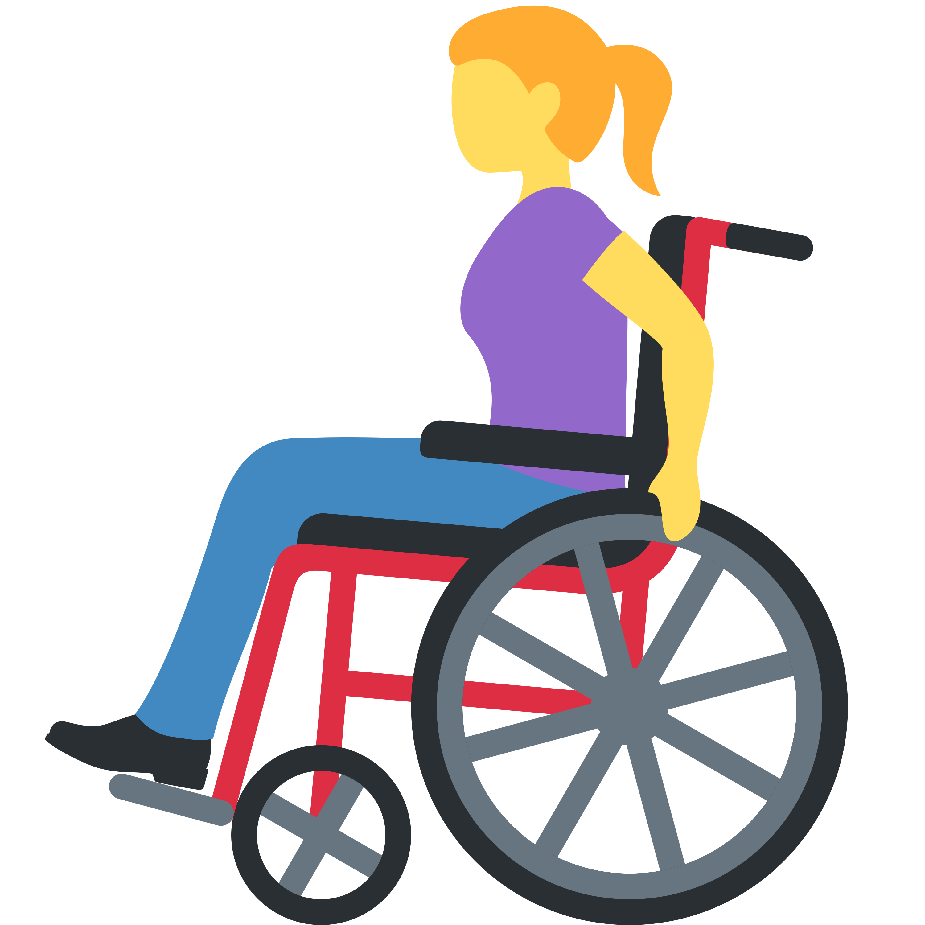 印有 Woman in manual wheelchair 表情符号 👩🦽 的 TaylorMade TP5 高尔夫球