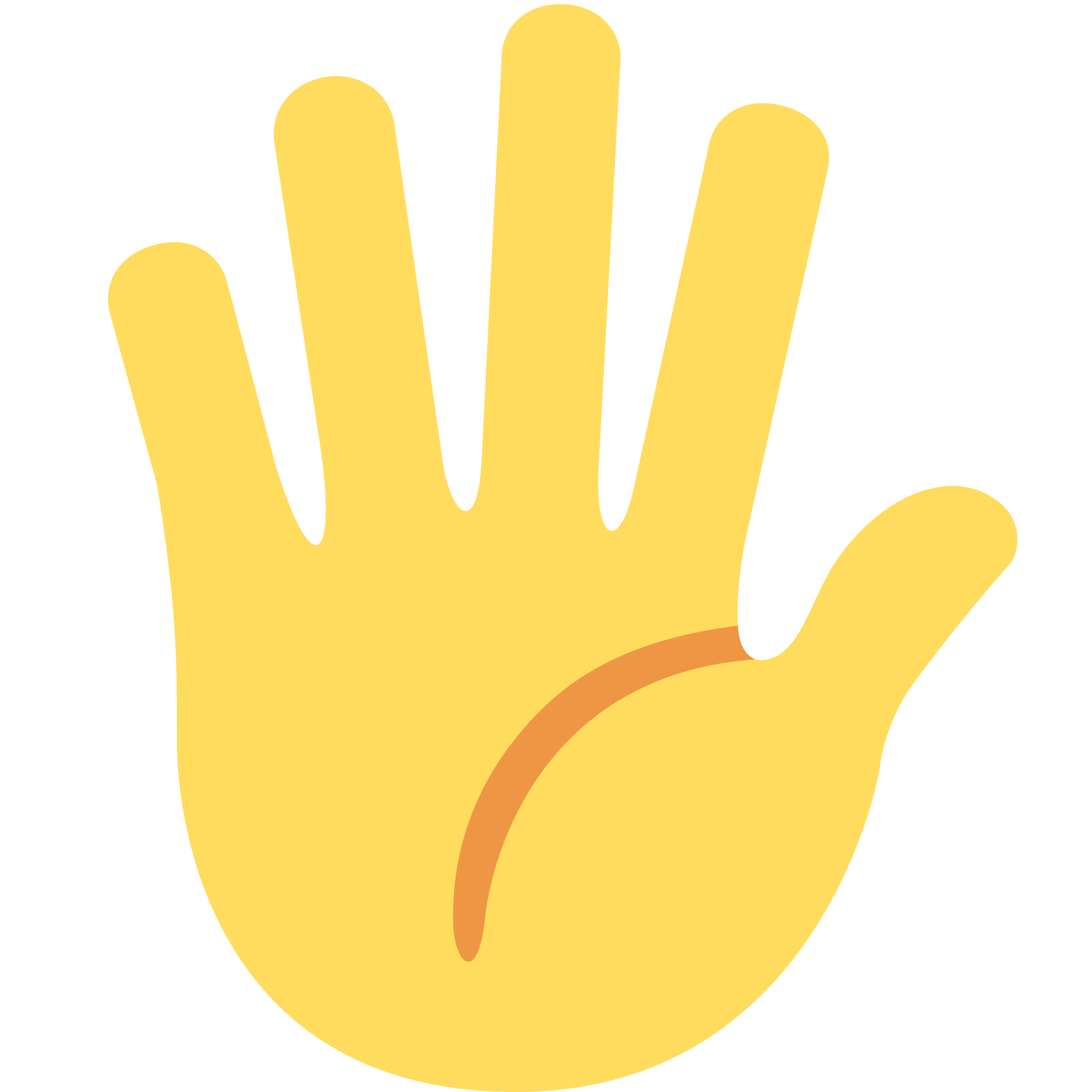 印有 Hand with fingers splayed 表情符号 🖐️ 的 TaylorMade TP5 高尔夫球