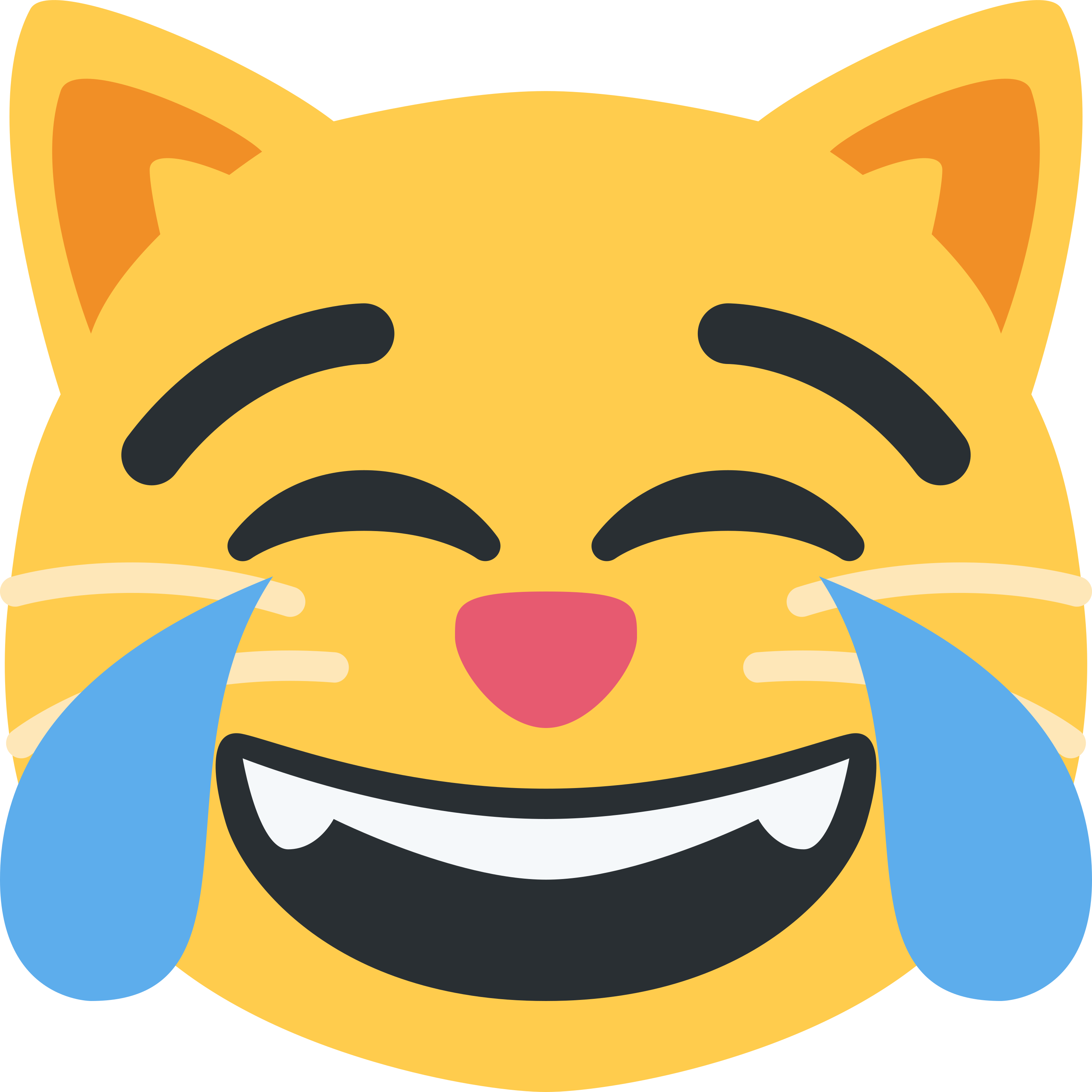 Cat with tears of joy emoji printed on golf balls