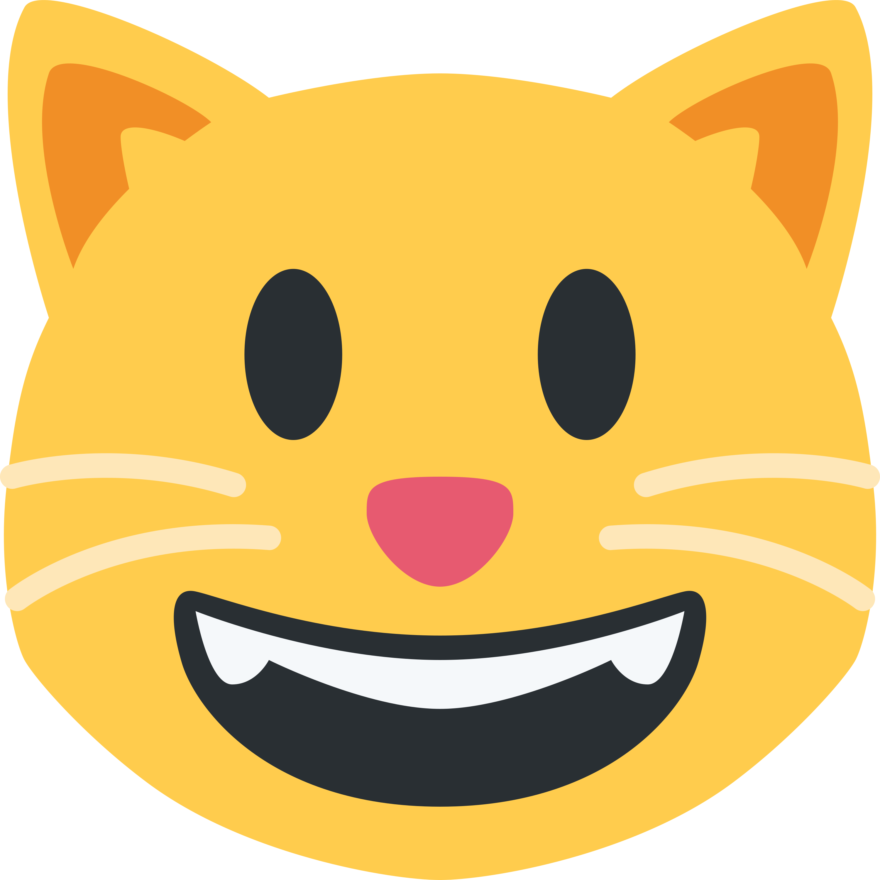 Grinning cat emoji printed on golf balls