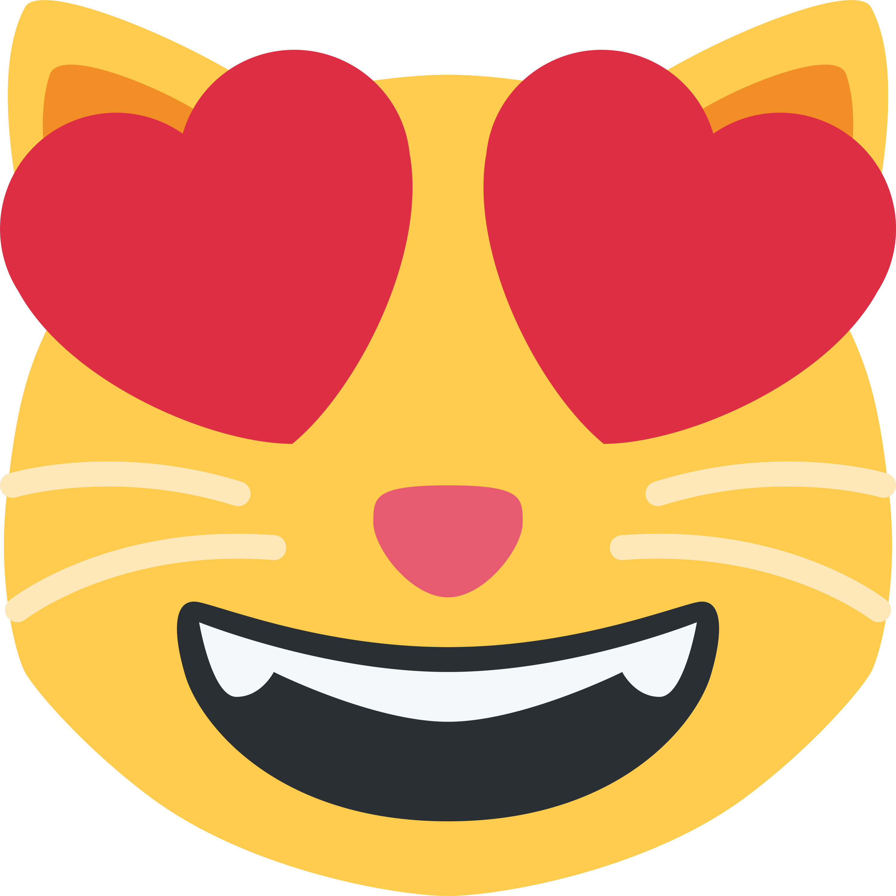 Smiling cat with heart-eyes emoji printed on golf balls
