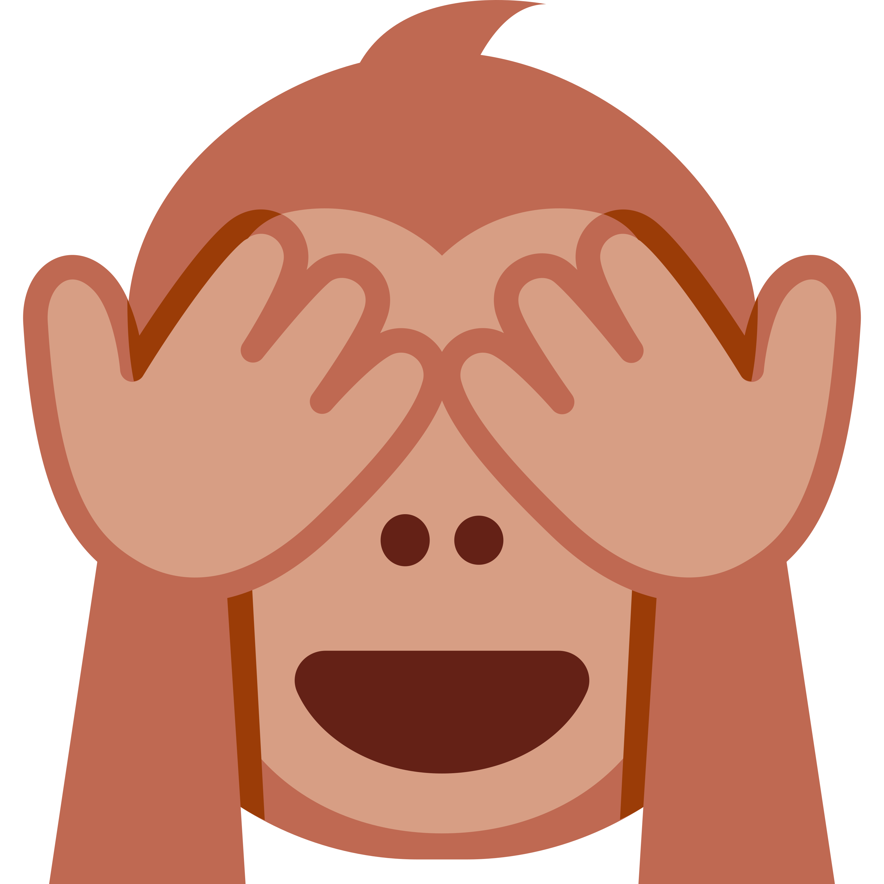 See-no-evil monkey emoji printed on golf balls