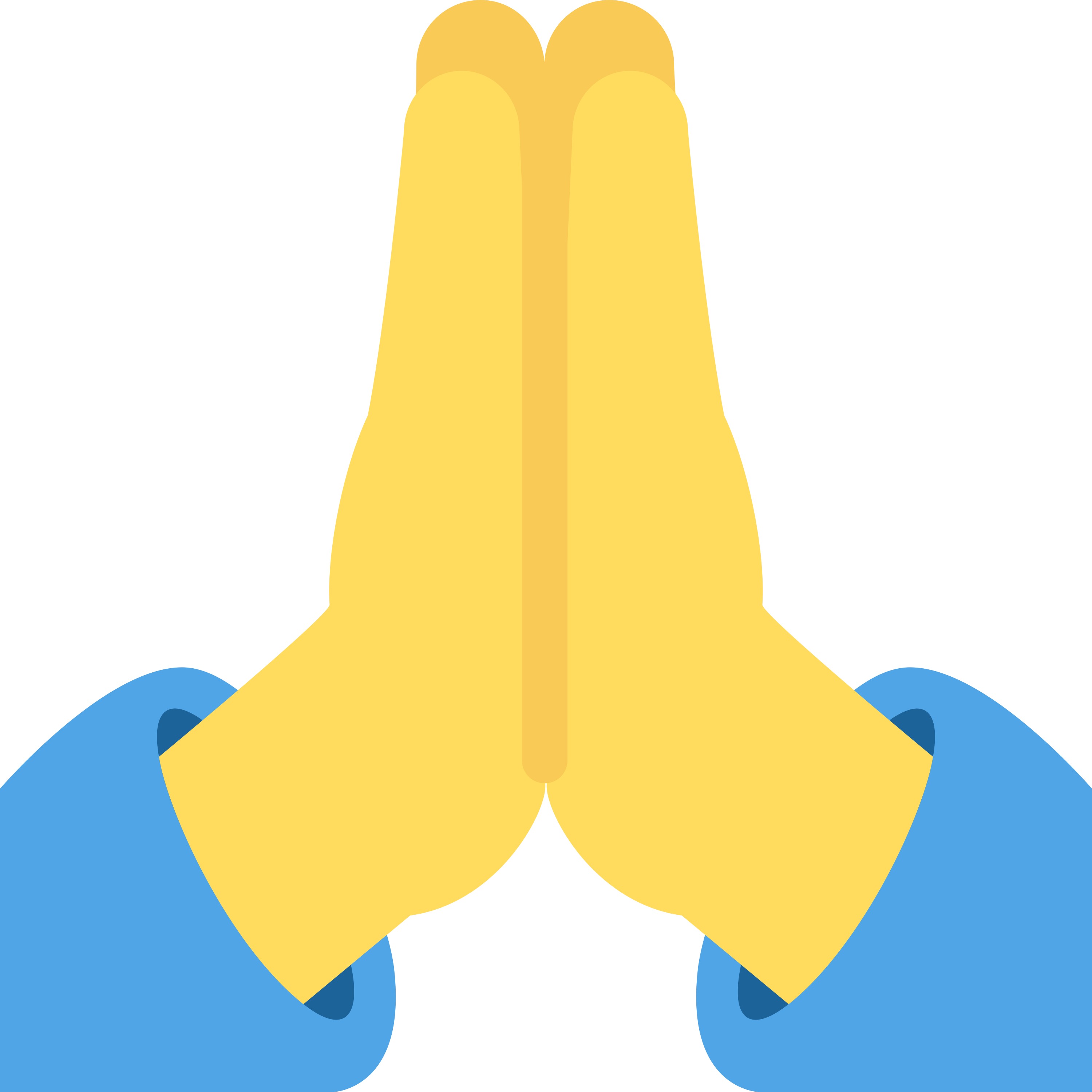 Folded hands emoji printed on golf balls
