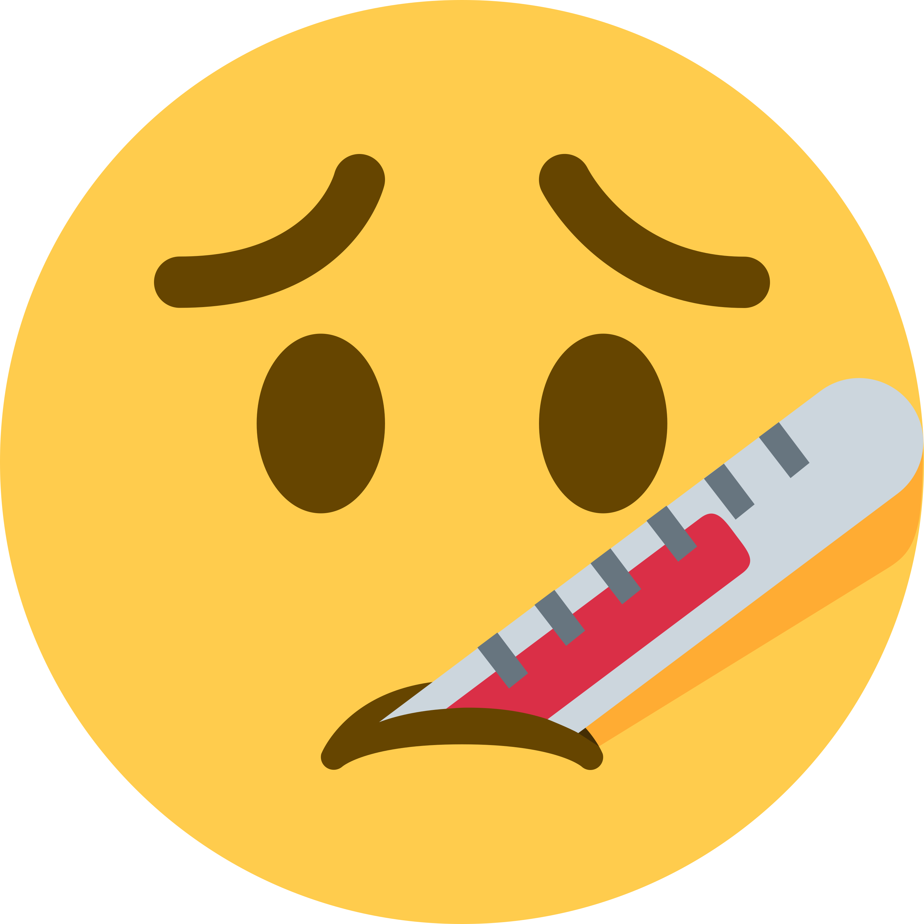 Face with thermometer emoji printed on golf balls