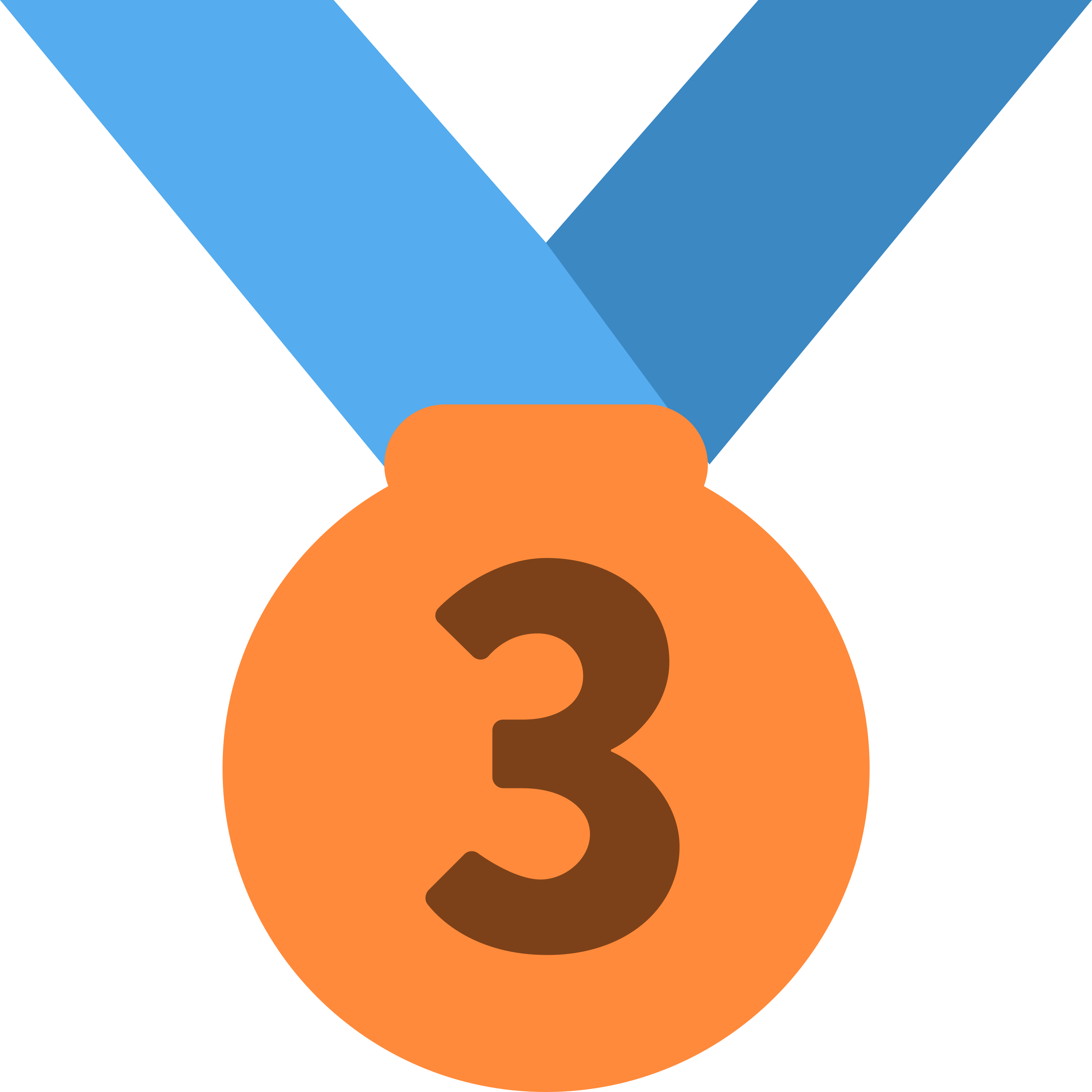 3rd place medal emoji printed on golf balls