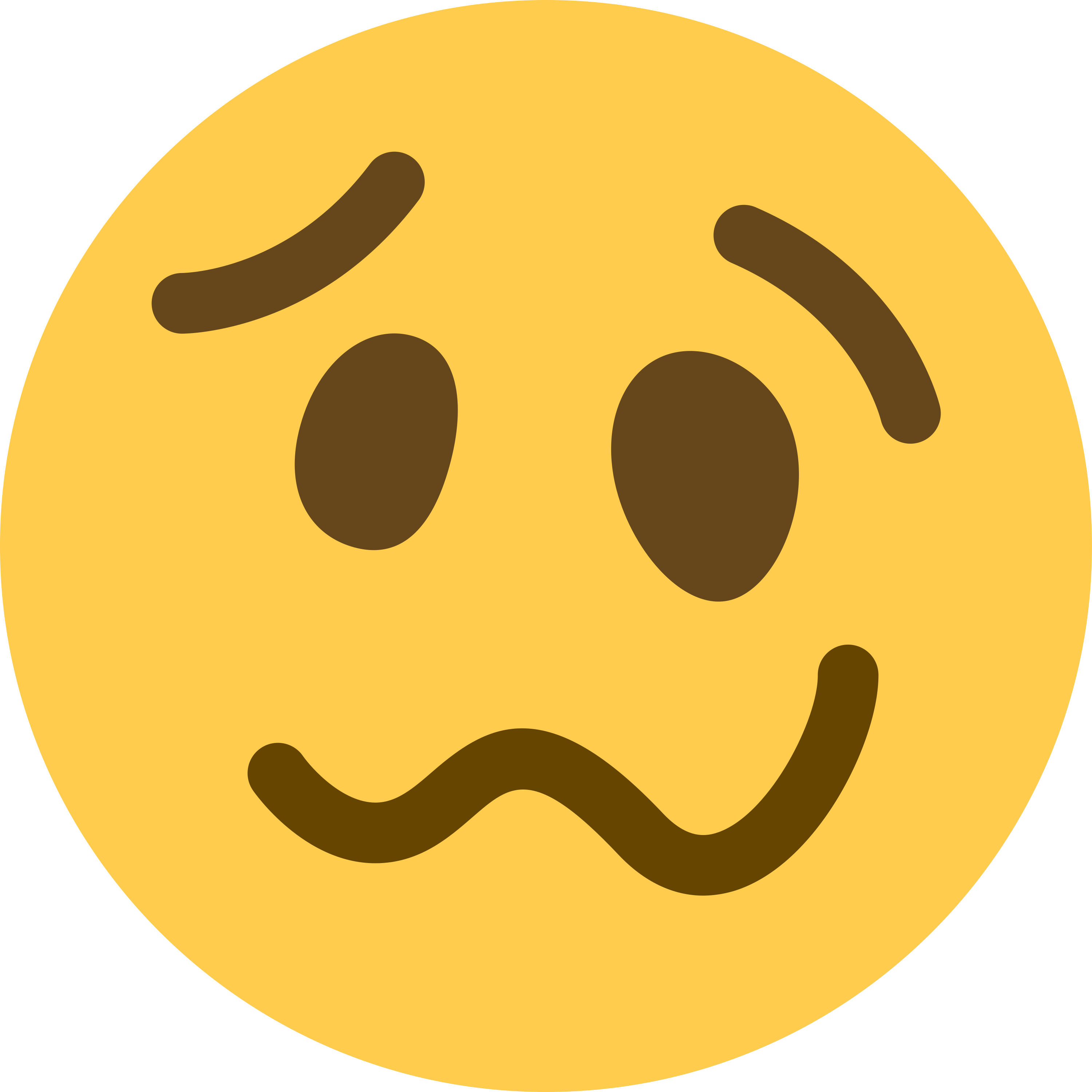 Woozy face emoji printed on golf balls