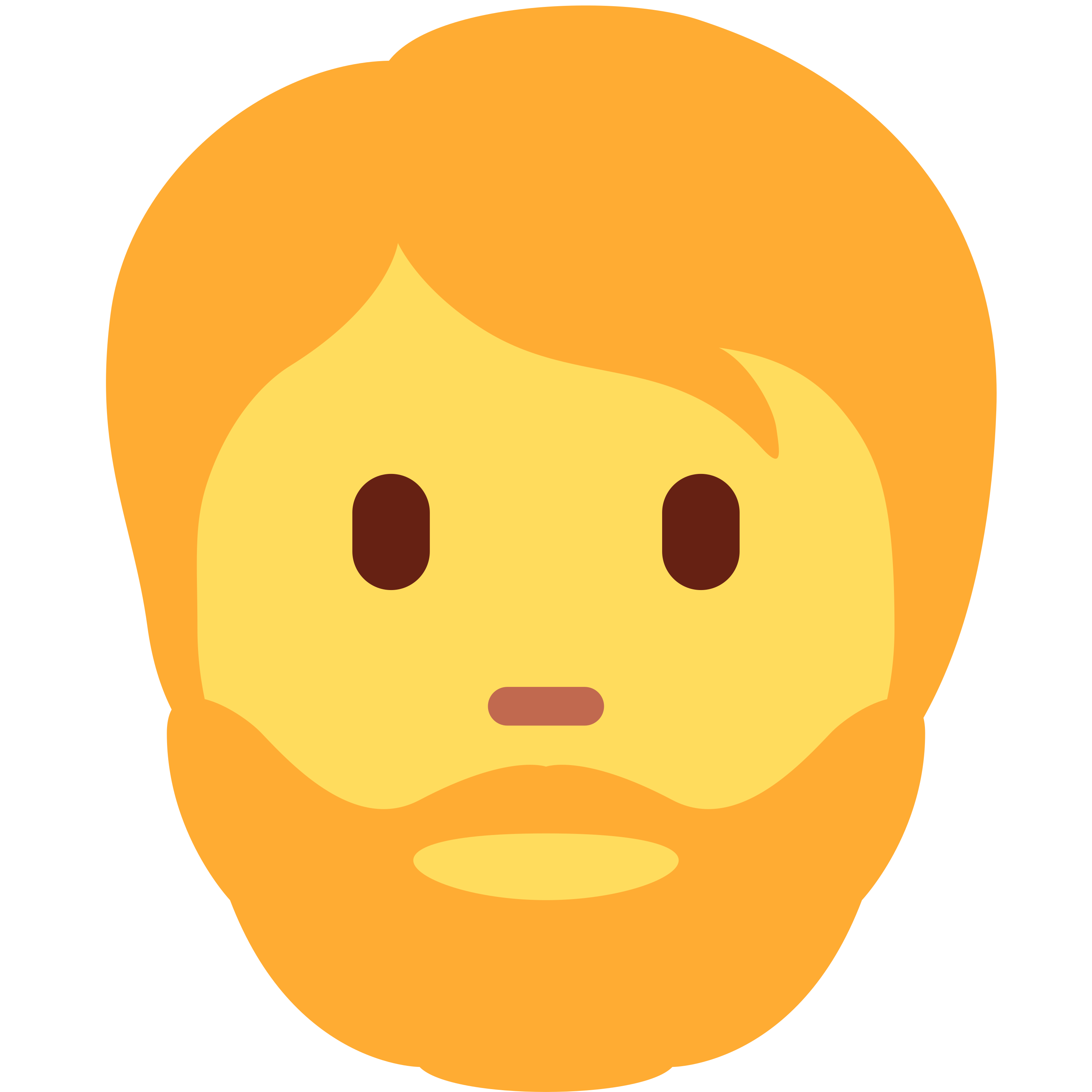 Person: beard emoji printed on golf balls
