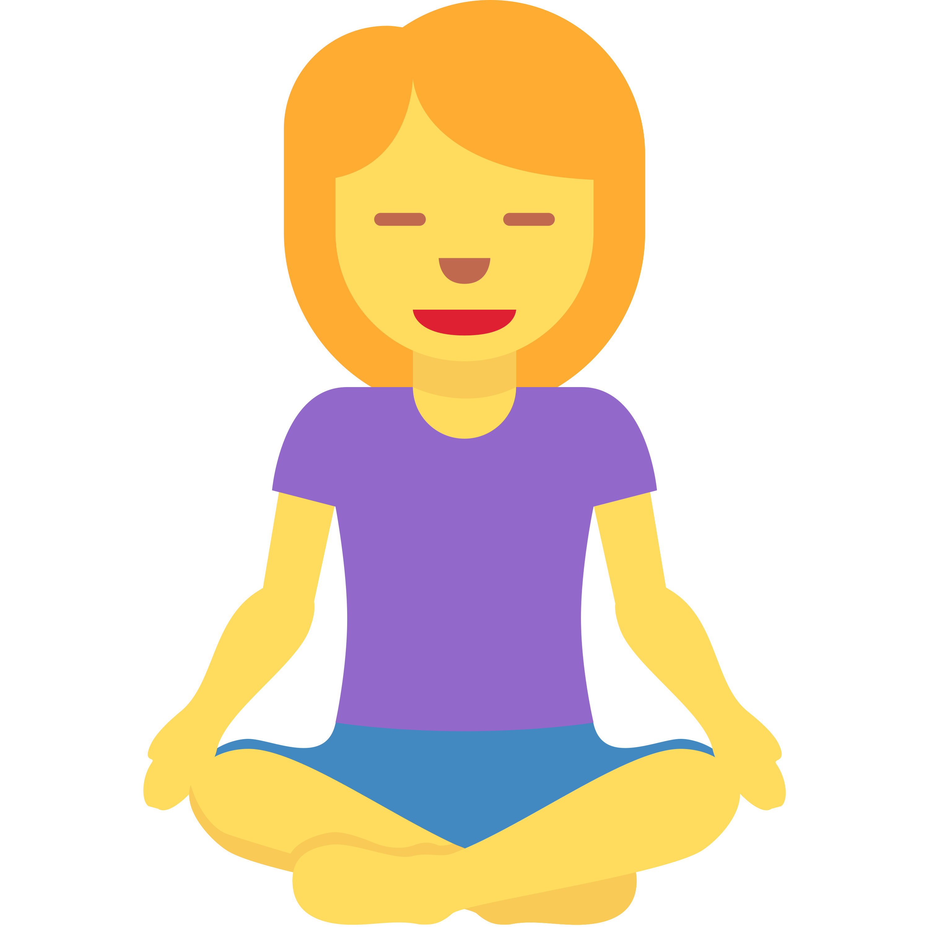 Woman in lotus position emoji printed on golf balls