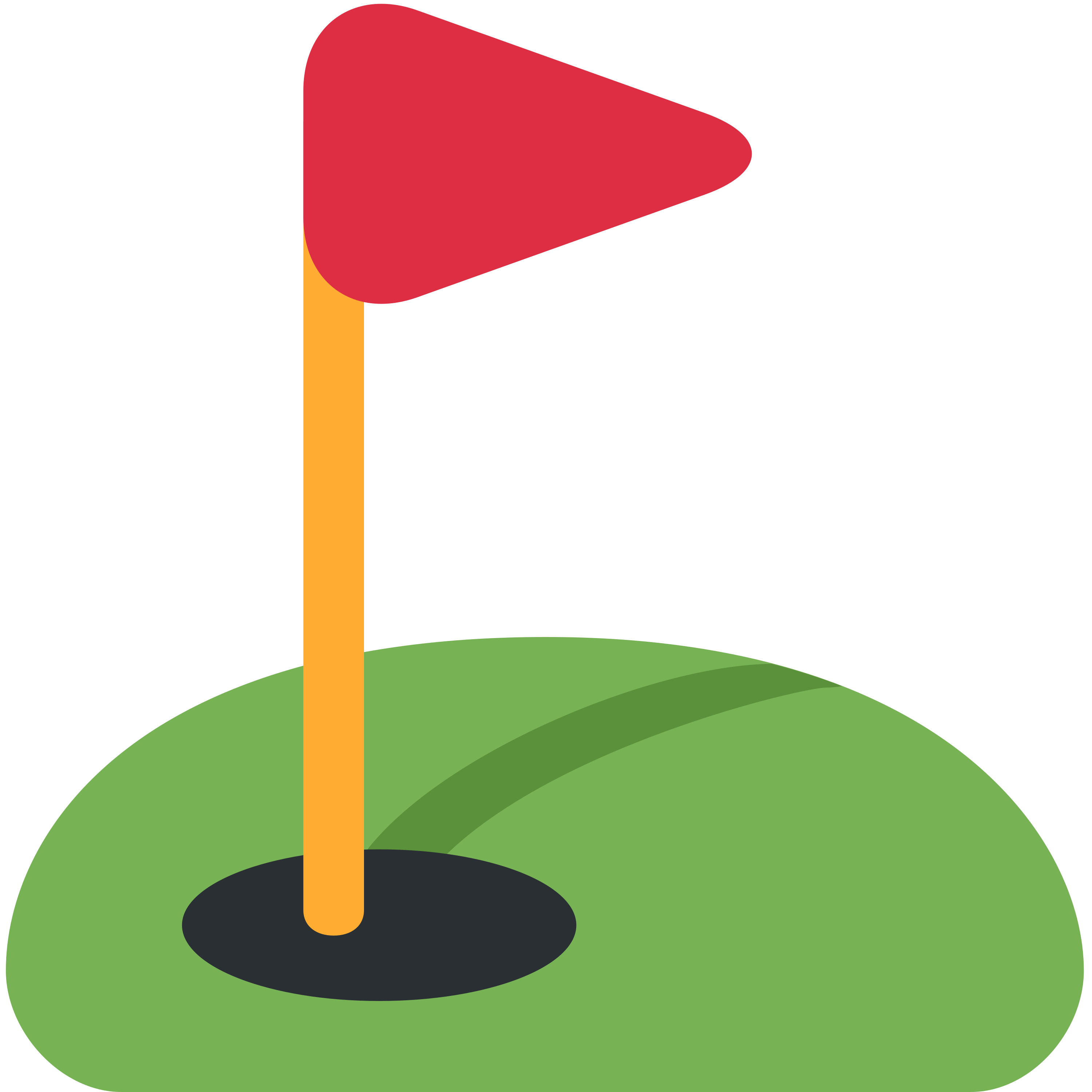 Flag in hole emoji printed on golf balls