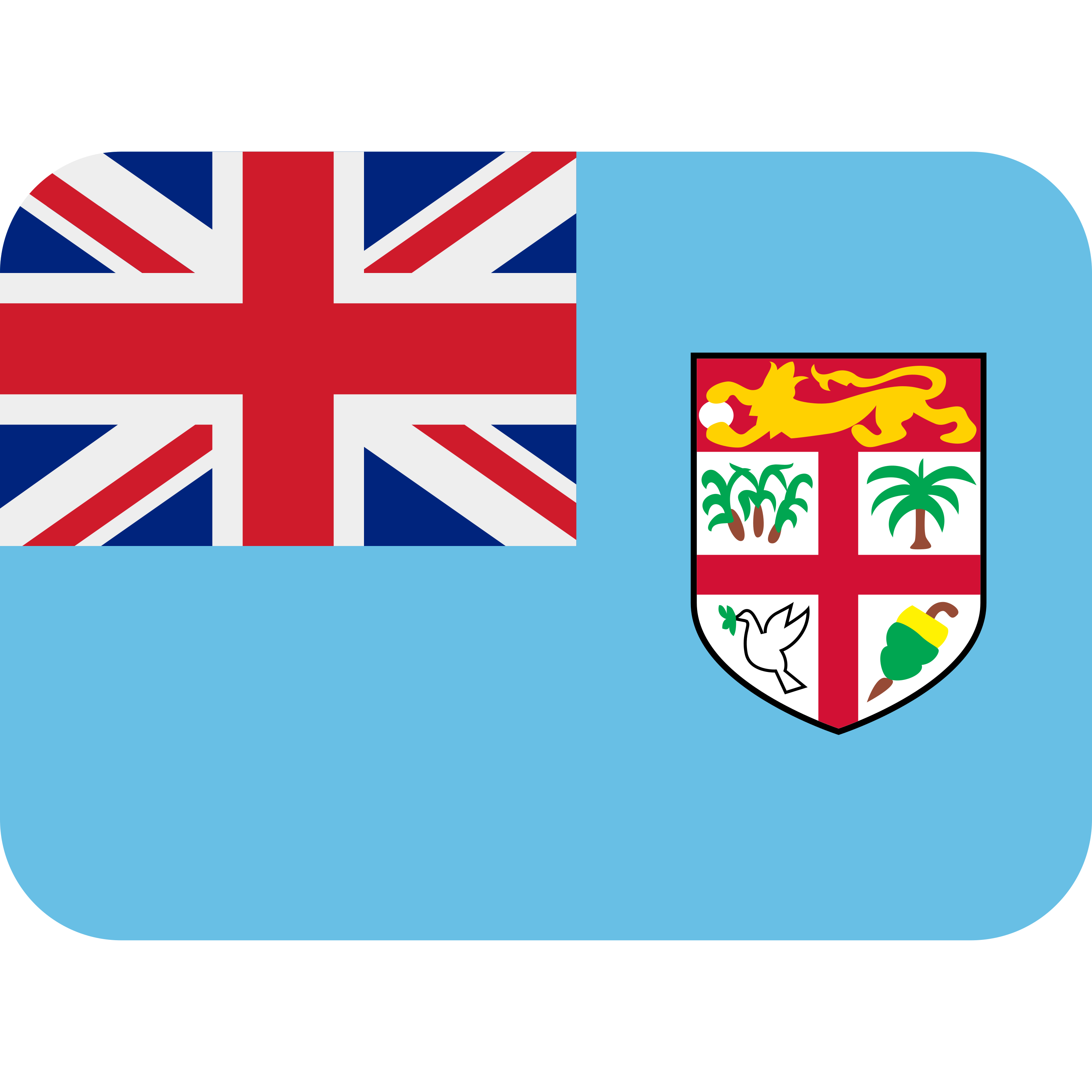 çœãé¶åšã®ã©ããã°ã«ããªã³ãããã Flag: Fiji ã®çµµæå ð«ð¯