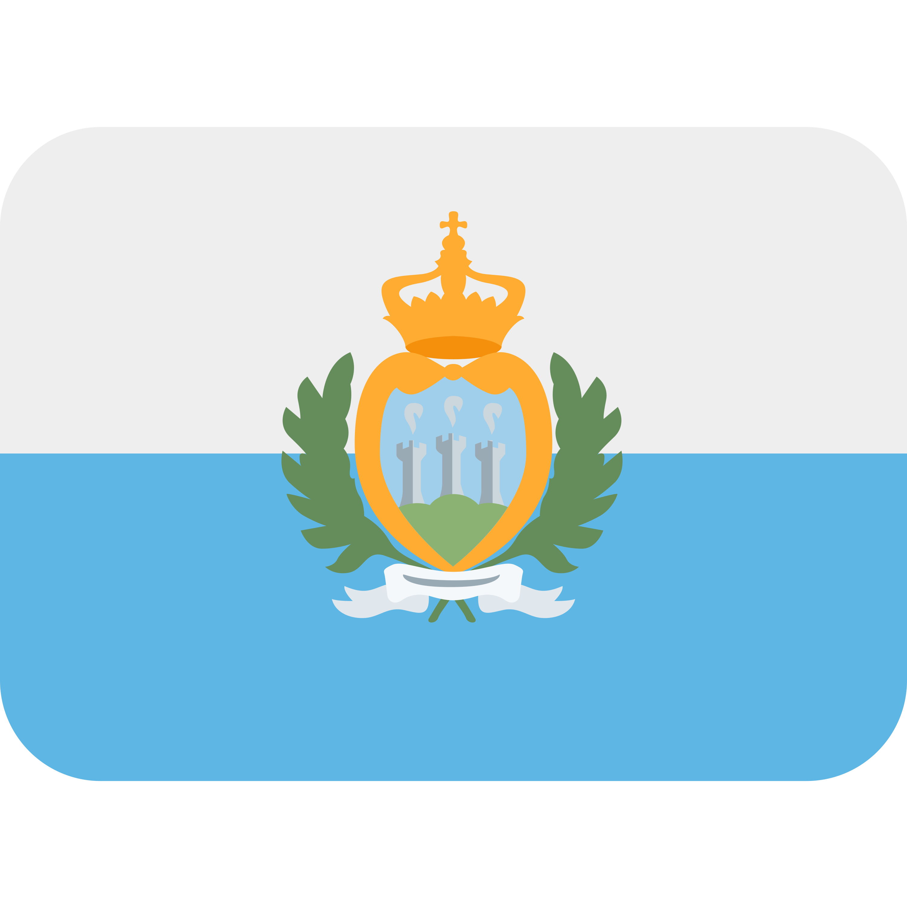 อิโมจิ Flag: San Marino 🇸🇲 พิมพ์บนแก้วลาเต้เซรามิกสีขาว