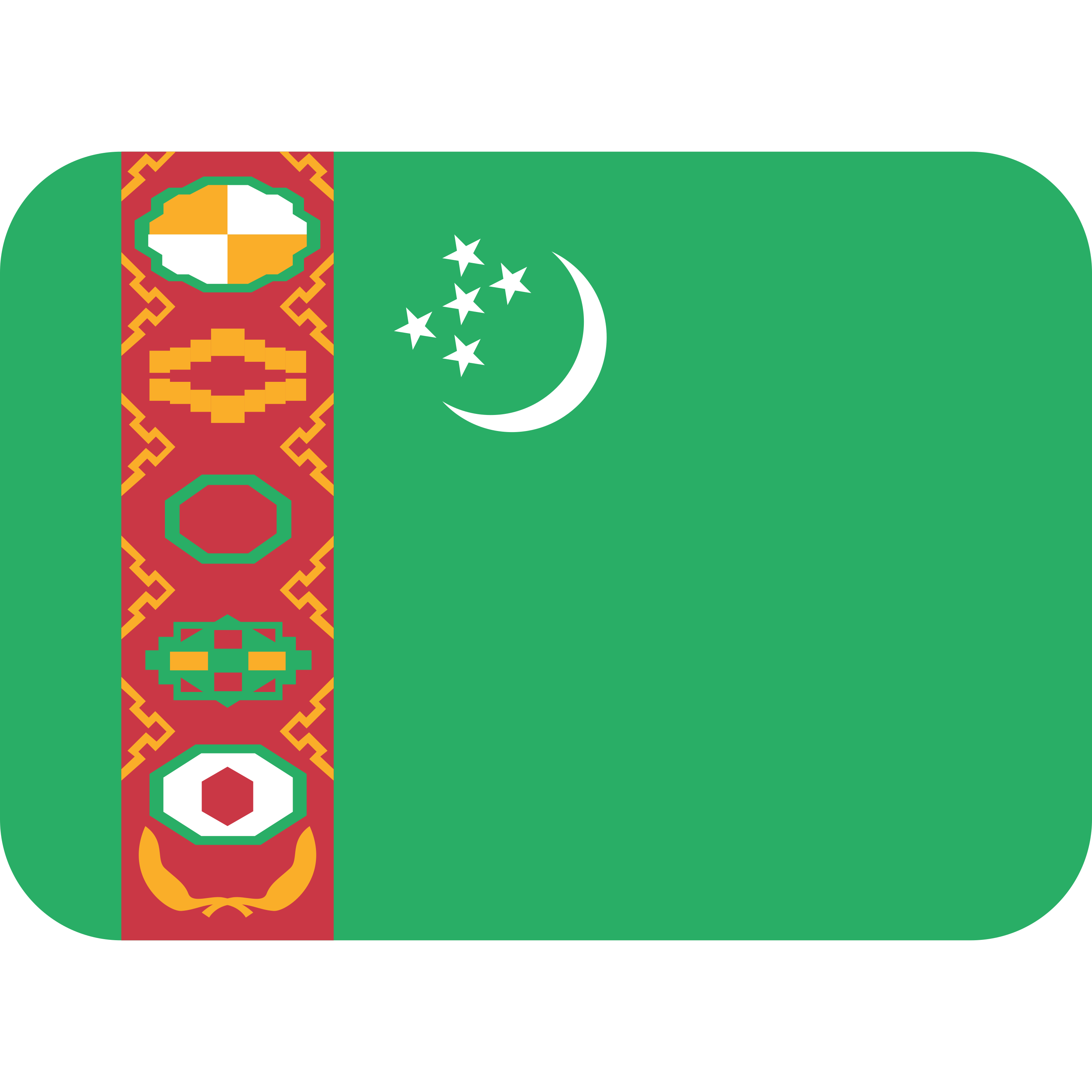 çœãé¶åšã®ã©ããã°ã«ããªã³ãããã Flag: Turkmenistan ã®çµµæå ð¹ð²