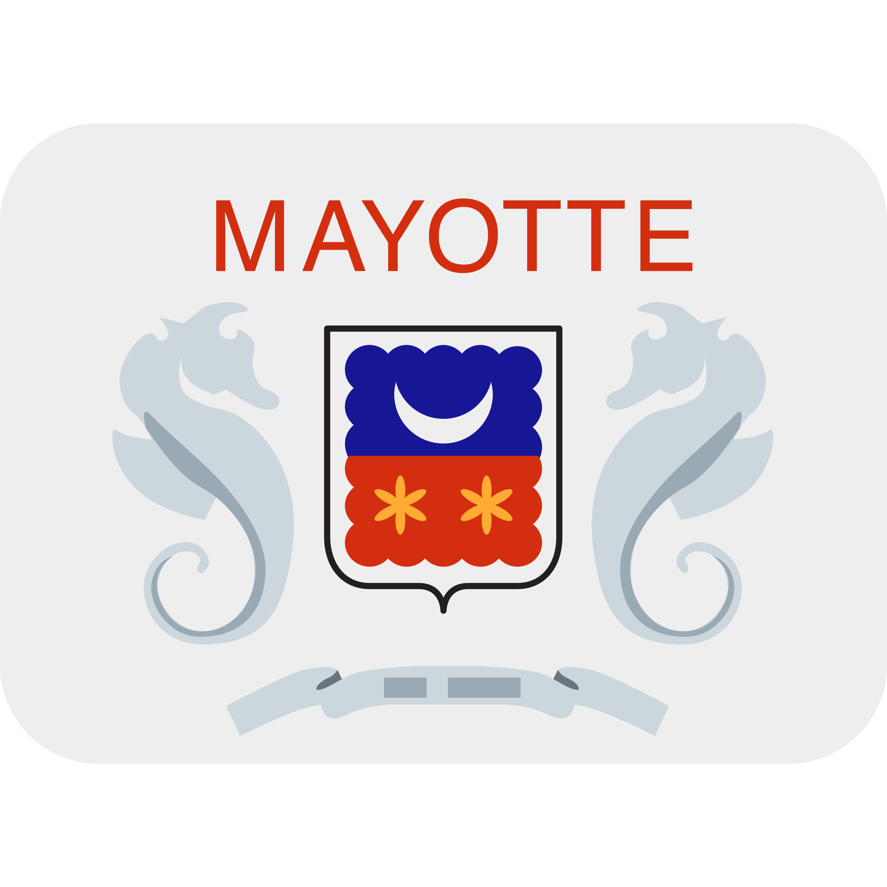 อิโมจิ Flag: Mayotte 🇾🇹 พิมพ์บนแก้วลาเต้เซรามิกสีขาว