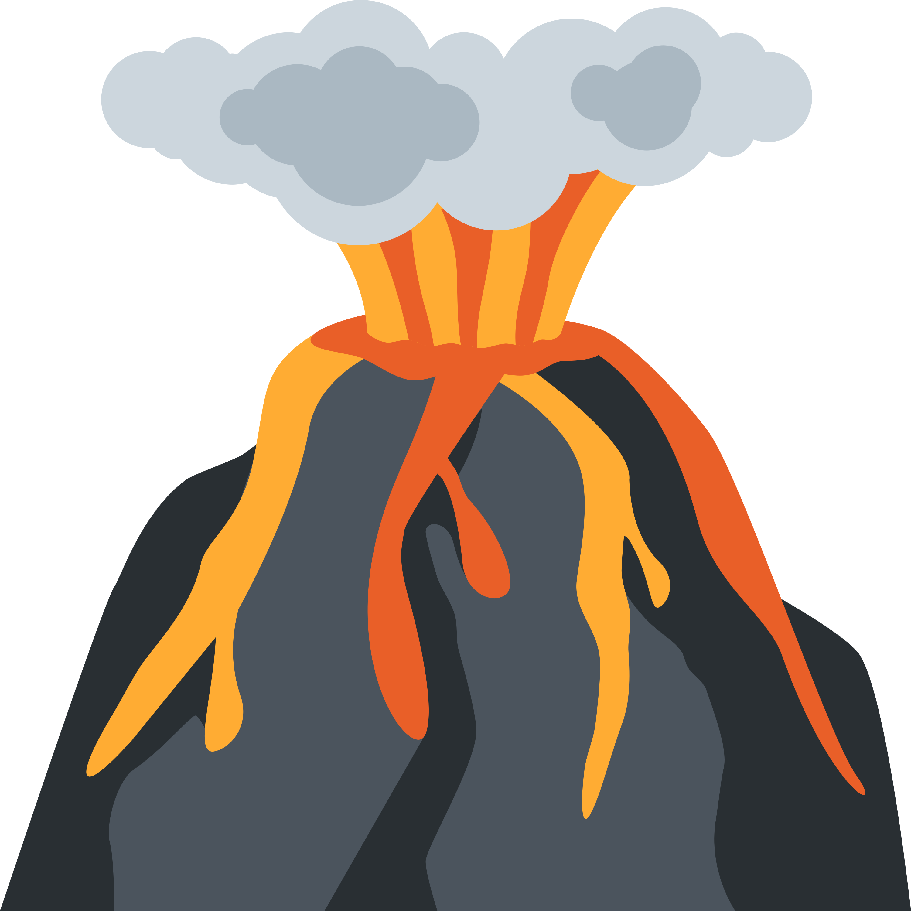 د Volcano ایموجي 🌋 پر سپین سیرامیک لاته مګ چاپ شوې