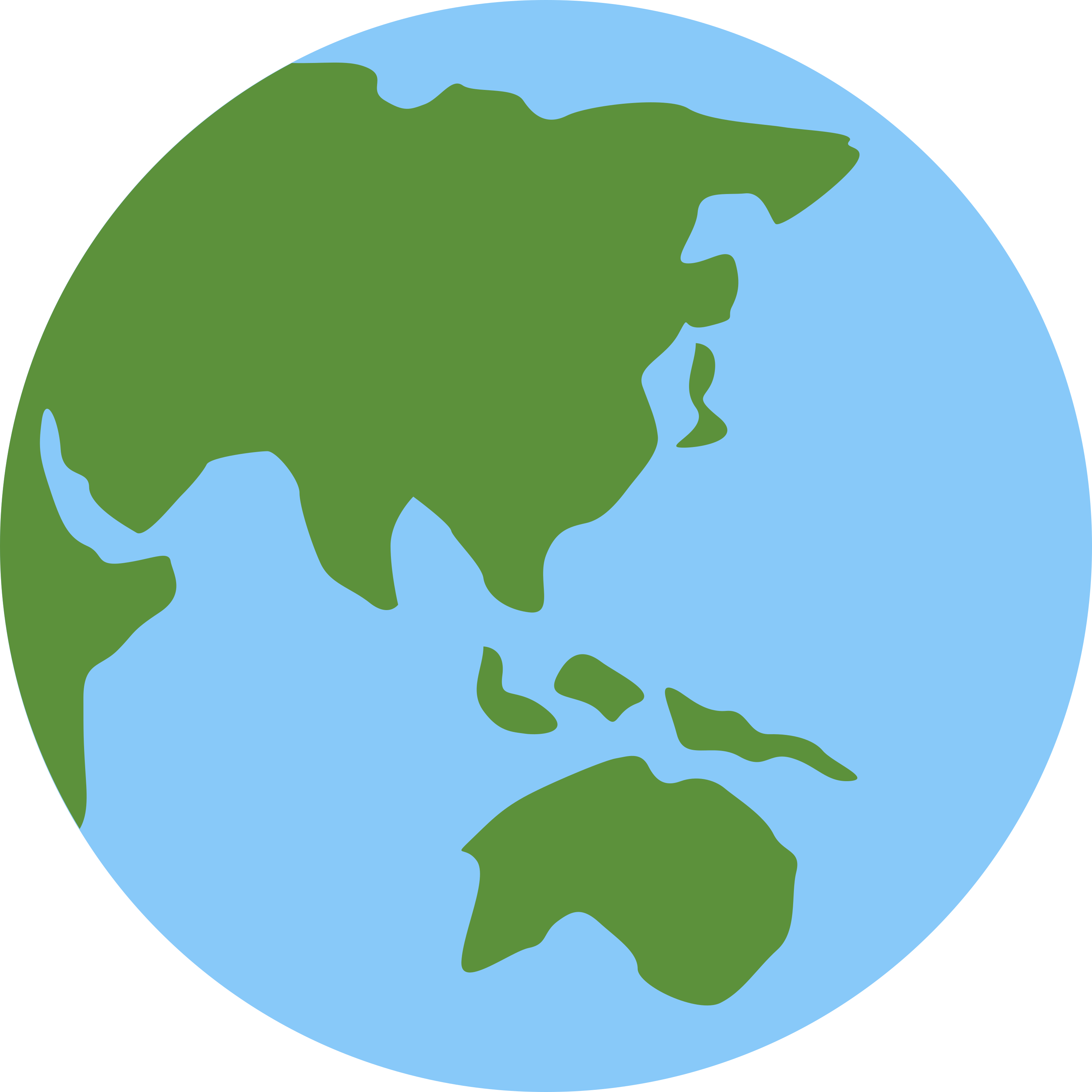 白い陶器のラテマグにプリントされた Globe showing Asia-Australia の絵文字 🌏