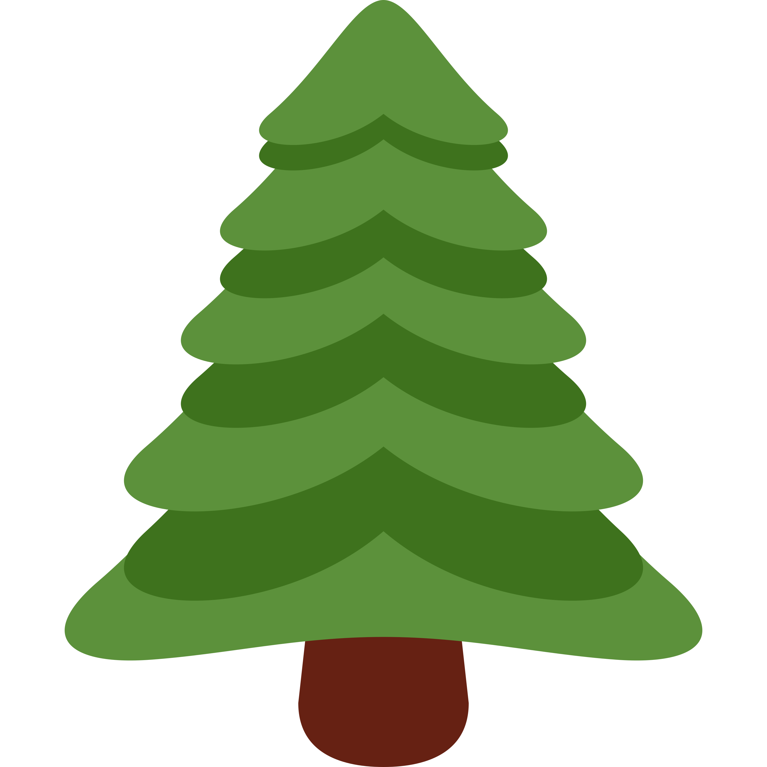 د Evergreen tree ایموجي 🌲 پر سپین سیرامیک لاته مګ چاپ شوې