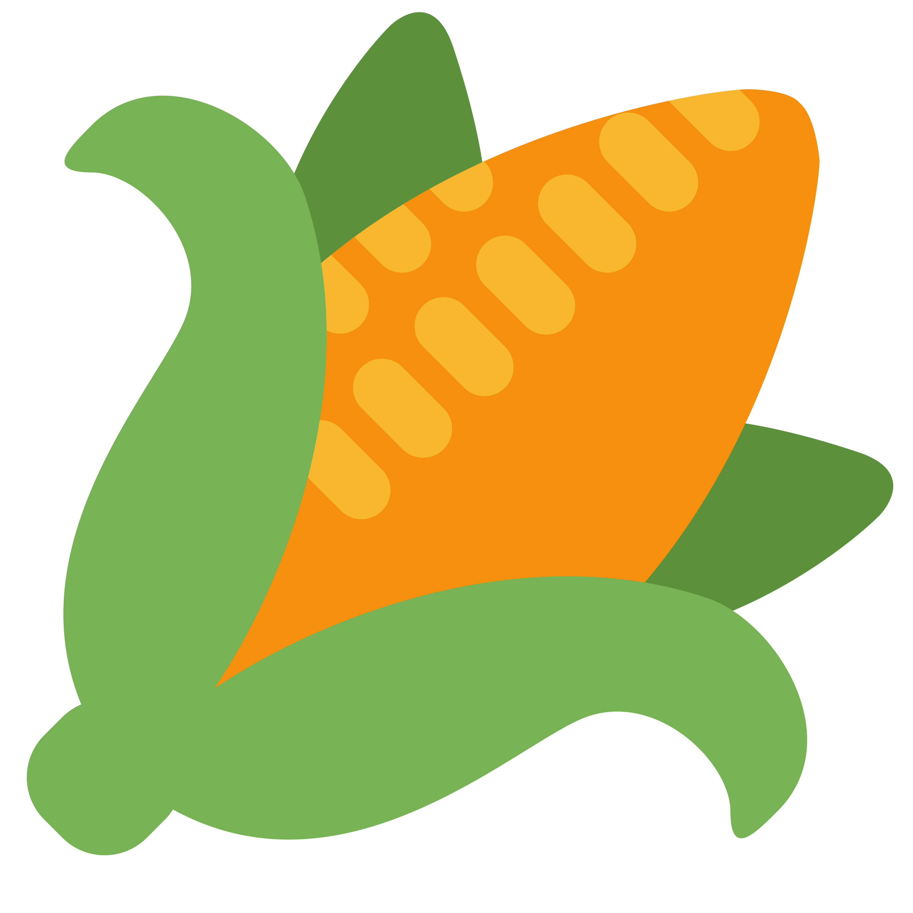 白い陶器のラテマグにプリントされた Ear of corn の絵文字 🌽