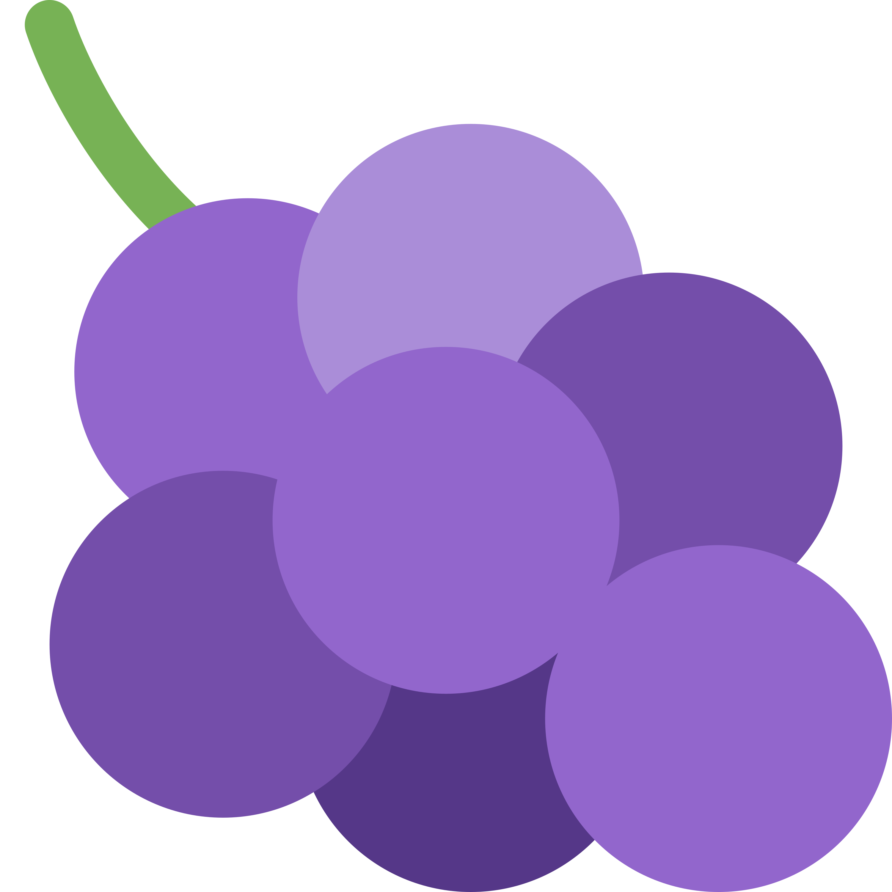 อิโมจิ Grapes 🍇 พิมพ์บนแก้วลาเต้เซรามิกสีขาว