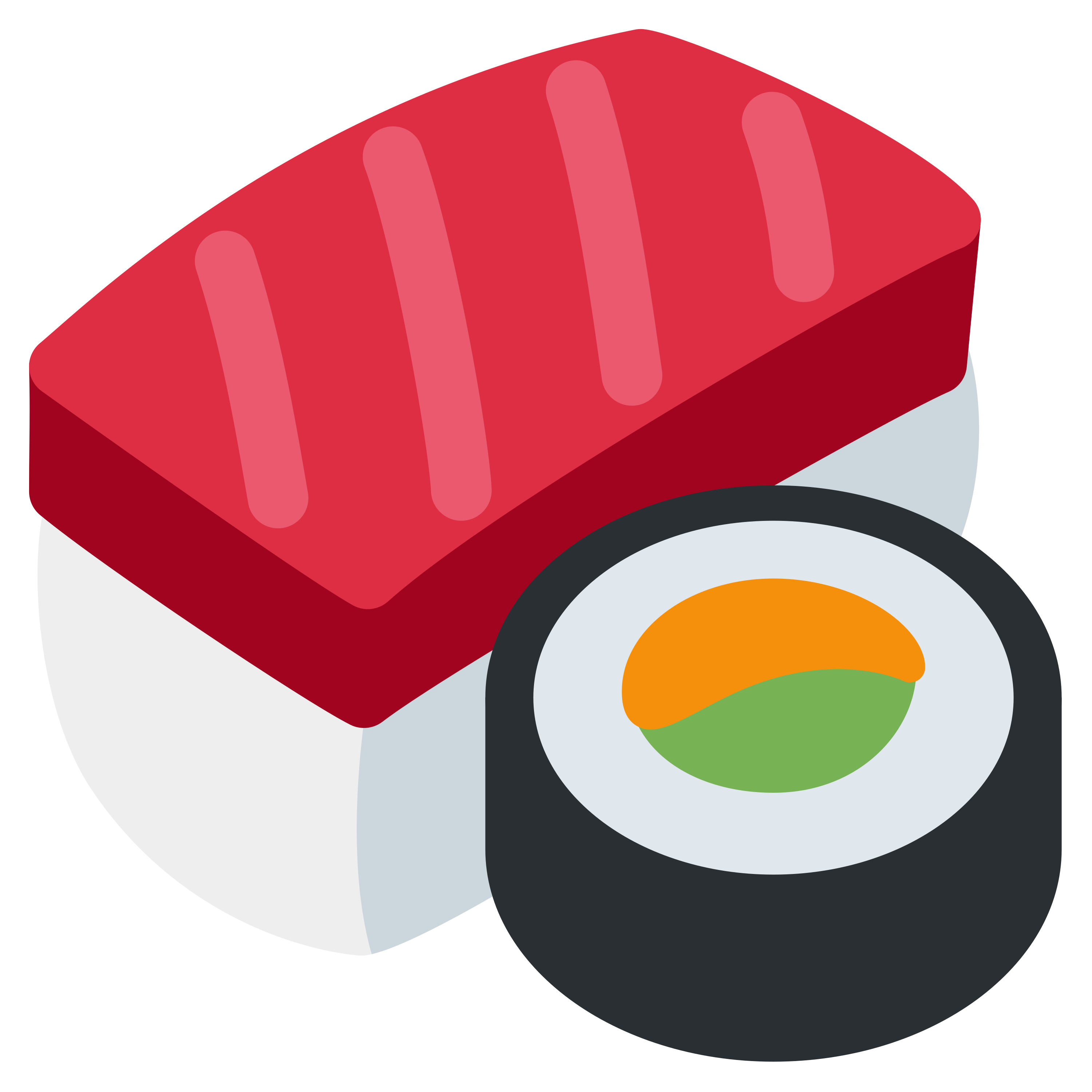 د Sushi ایموجي 🍣 پر سپین سیرامیک لاته مګ چاپ شوې