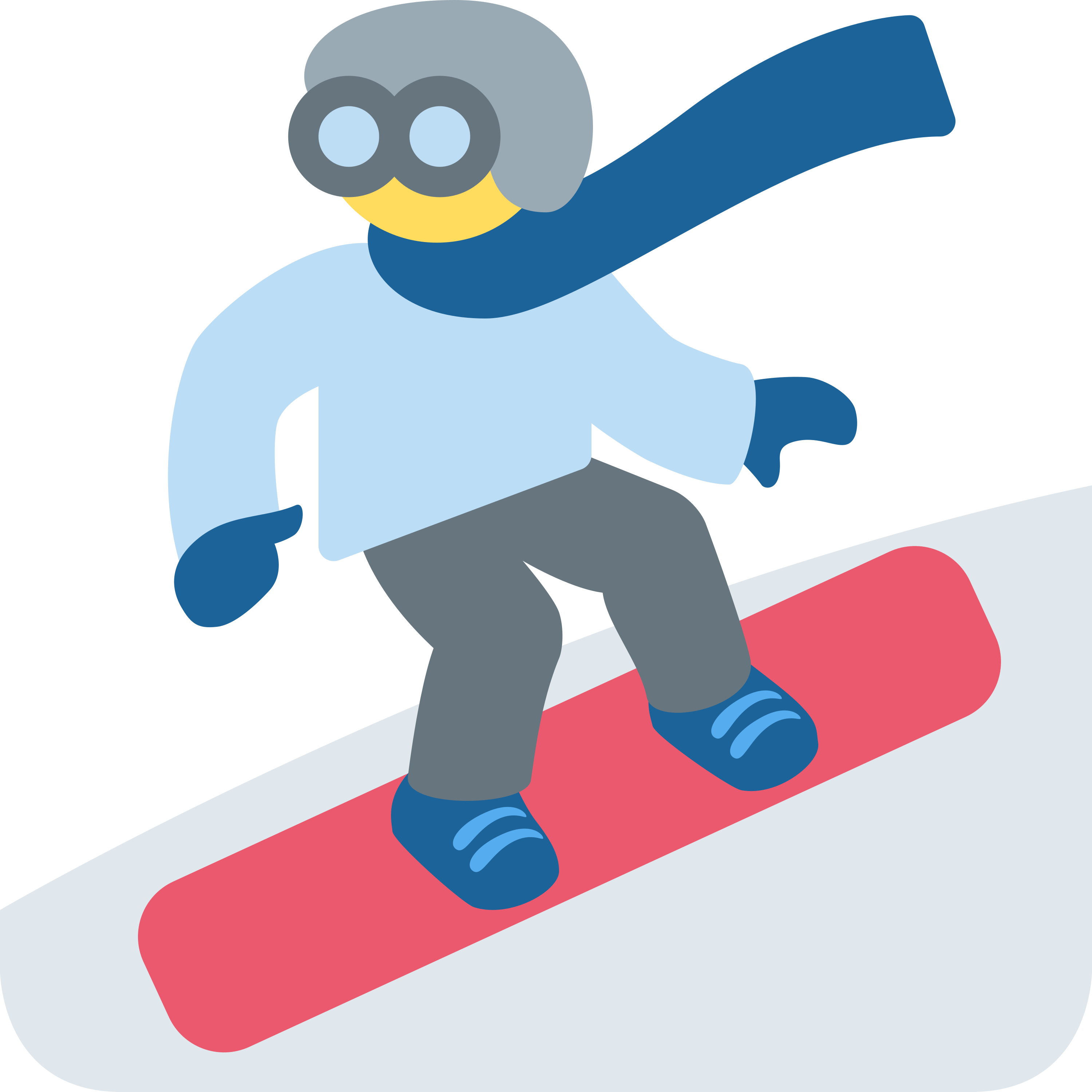 อิโมจิ Snowboarder 🏂 พิมพ์บนแก้วลาเต้เซรามิกสีขาว