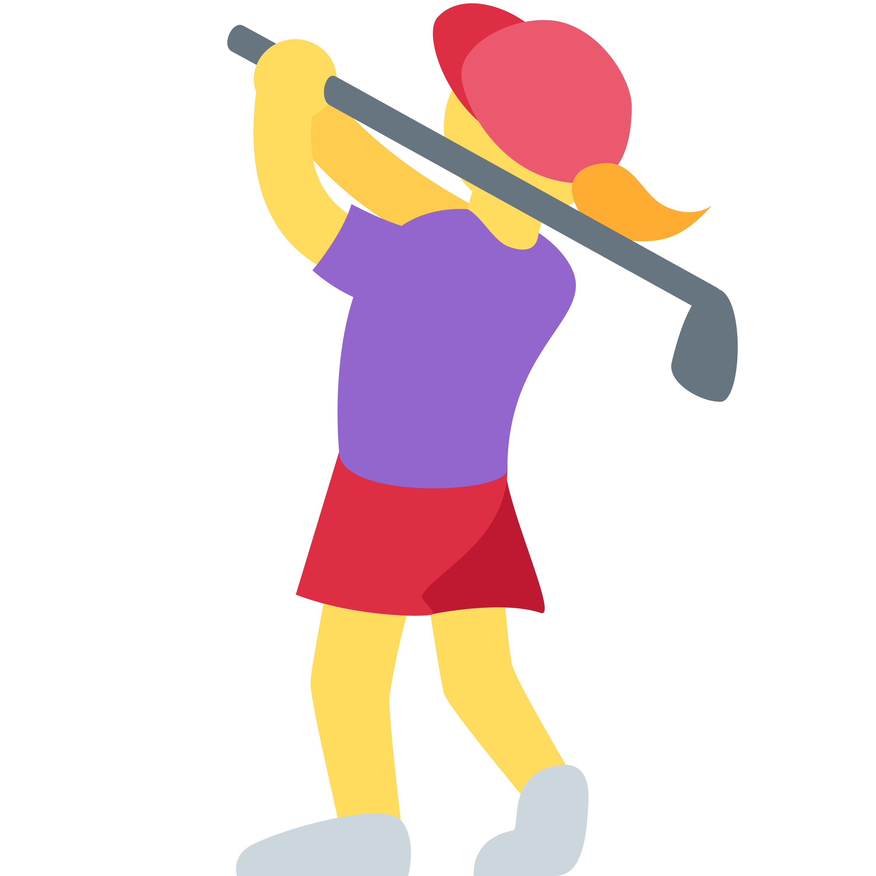 Woman golfing emoji mug