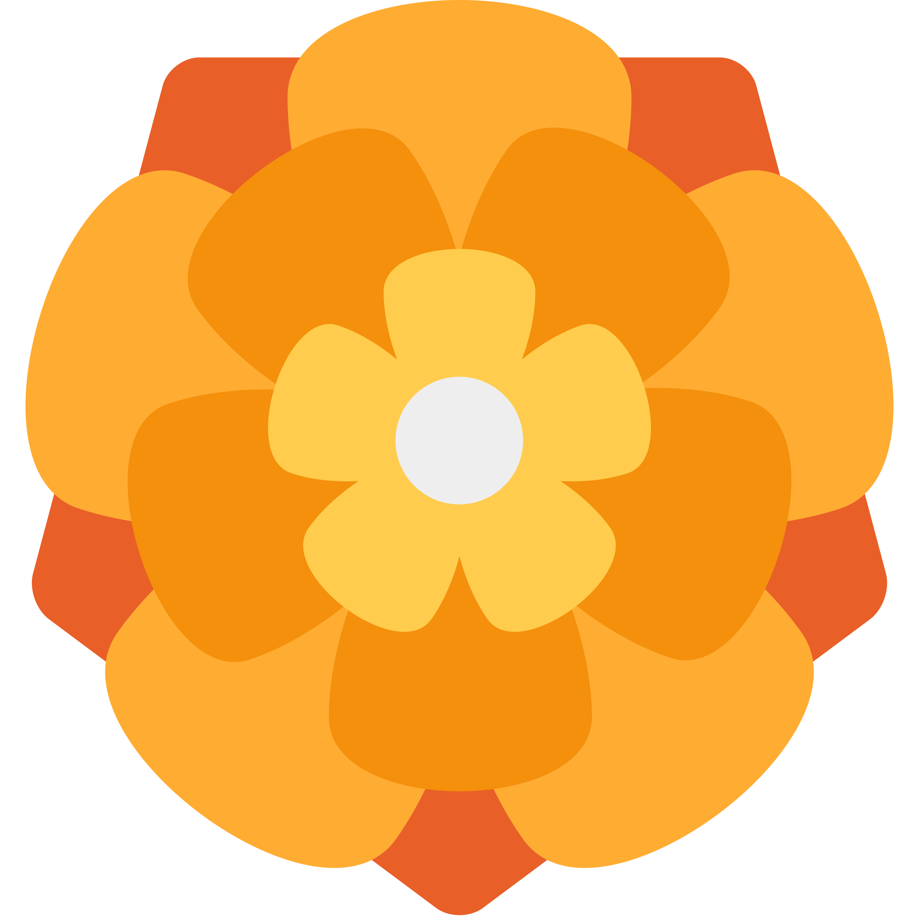 白い陶器のラテマグにプリントされた Rosette の絵文字 🏵️