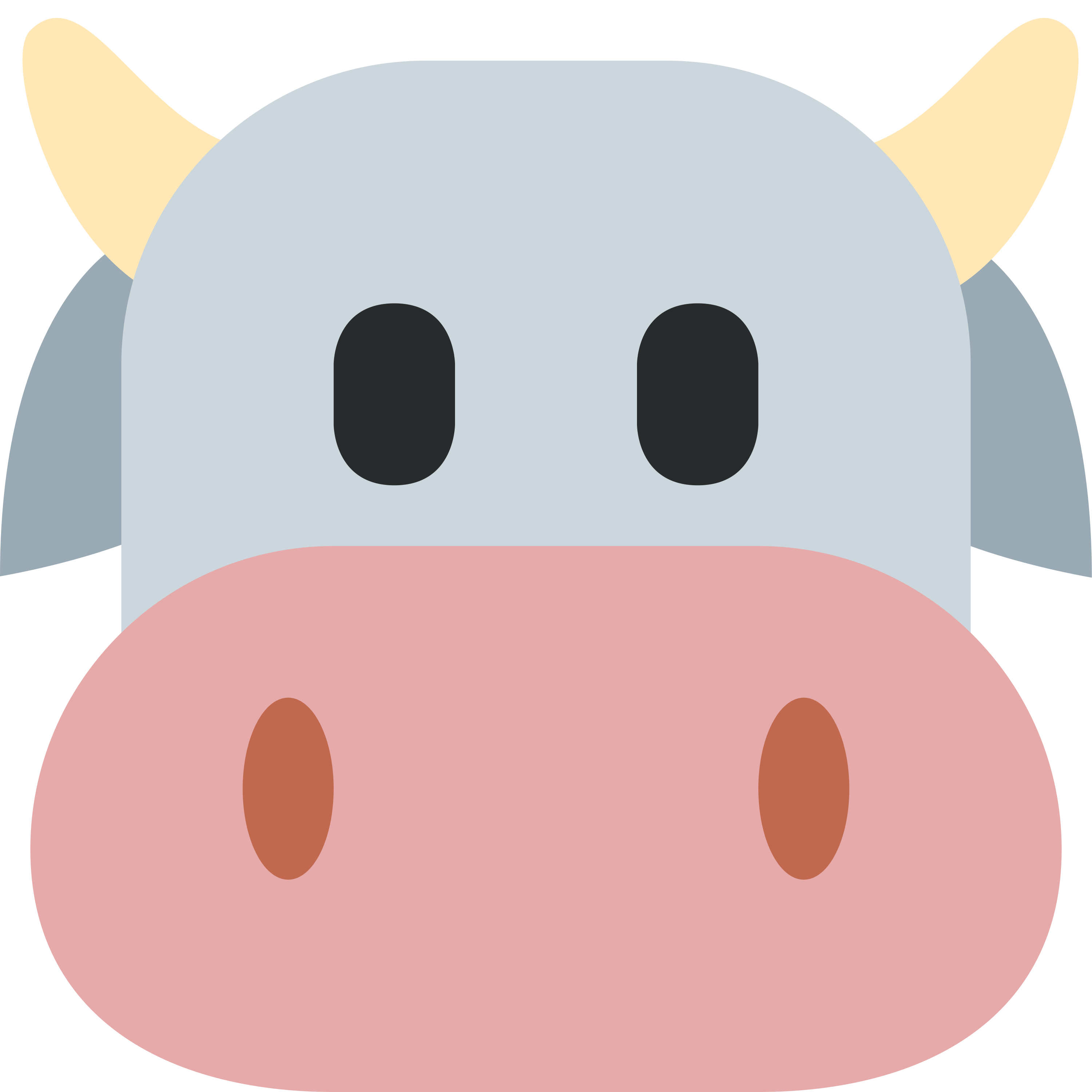 อิโมจิ Cow face 🐮 พิมพ์บนแก้วลาเต้เซรามิกสีขาว