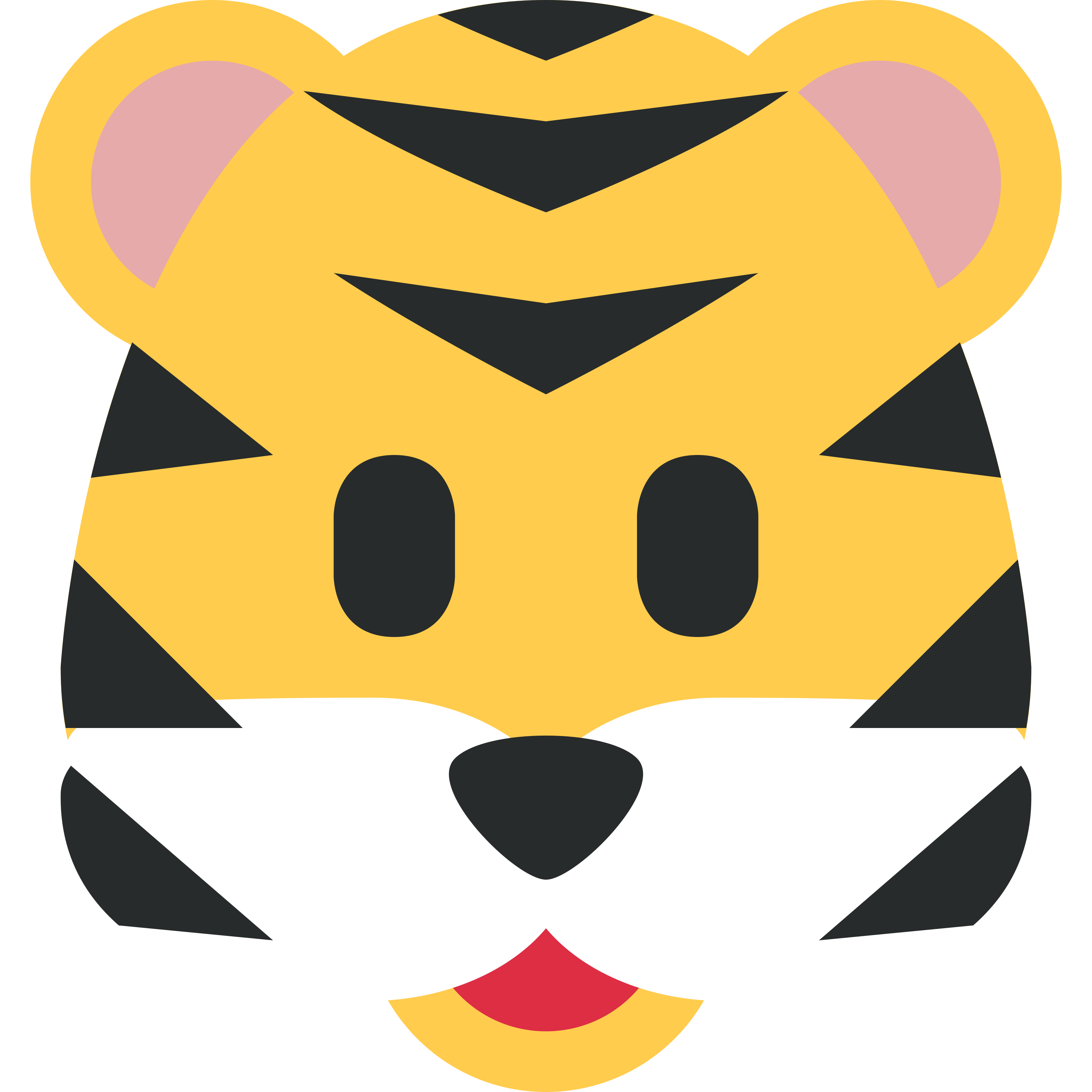 อิโมจิ Tiger face 🐯 พิมพ์บนแก้วลาเต้เซรามิกสีขาว