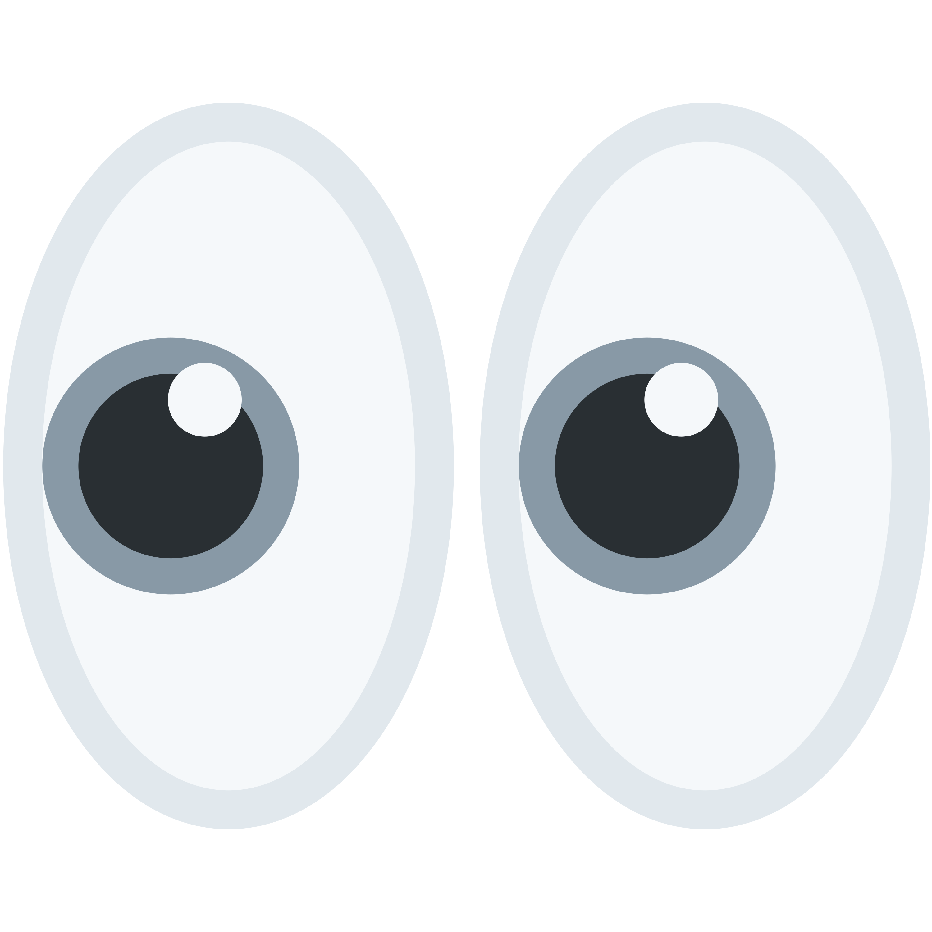 อิโมจิ Eyes 👀 พิมพ์บนแก้วลาเต้เซรามิกสีขาว