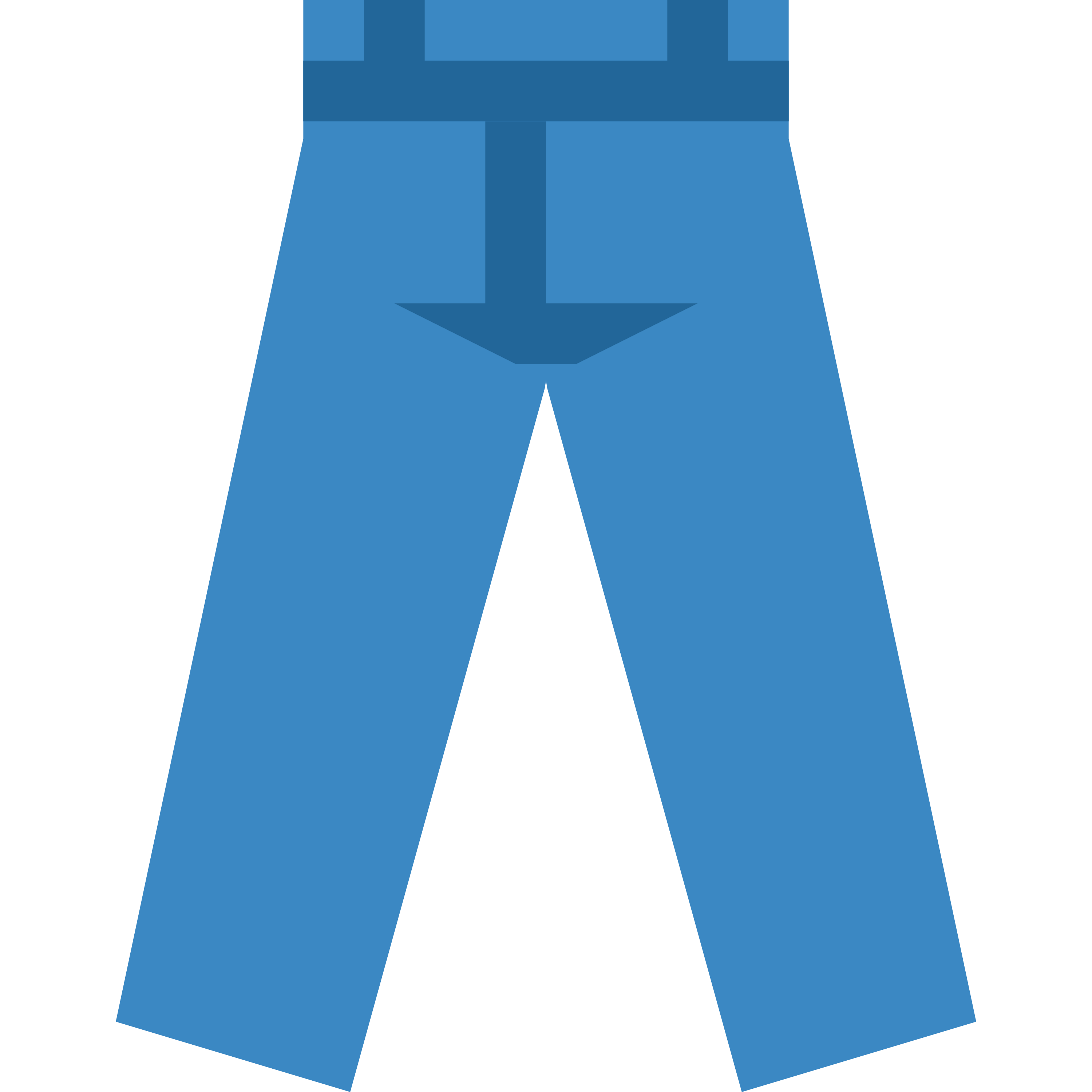 白い陶器のラテマグにプリントされた Jeans の絵文字 👖