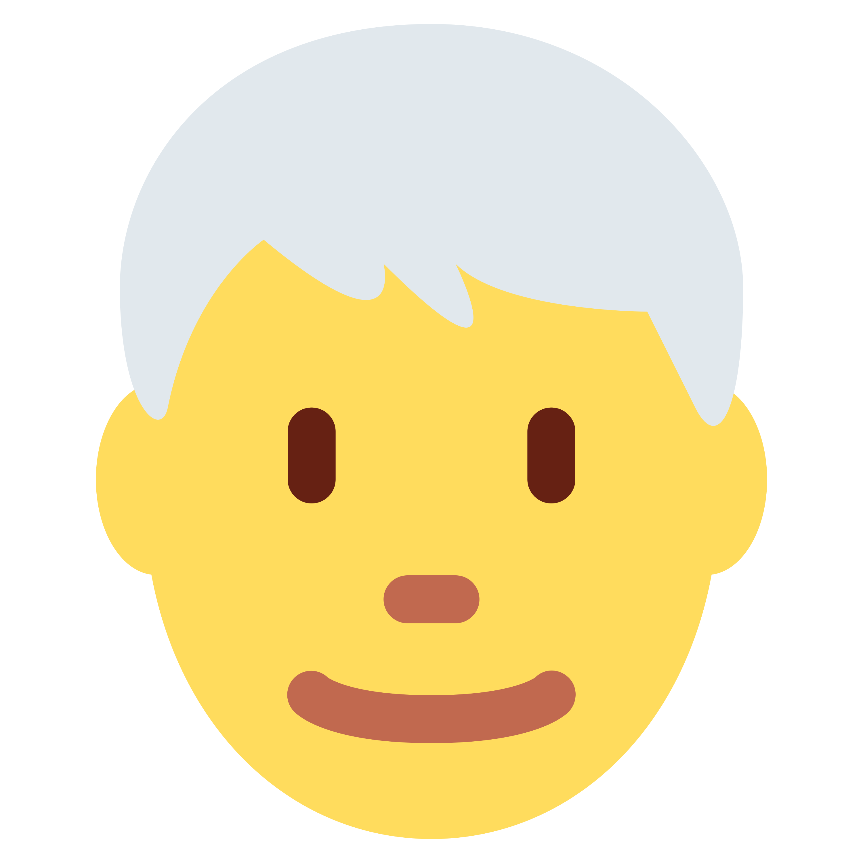 د Man: white hair ایموجي 👨🦳 پر سپین سیرامیک لاته مګ چاپ شوې