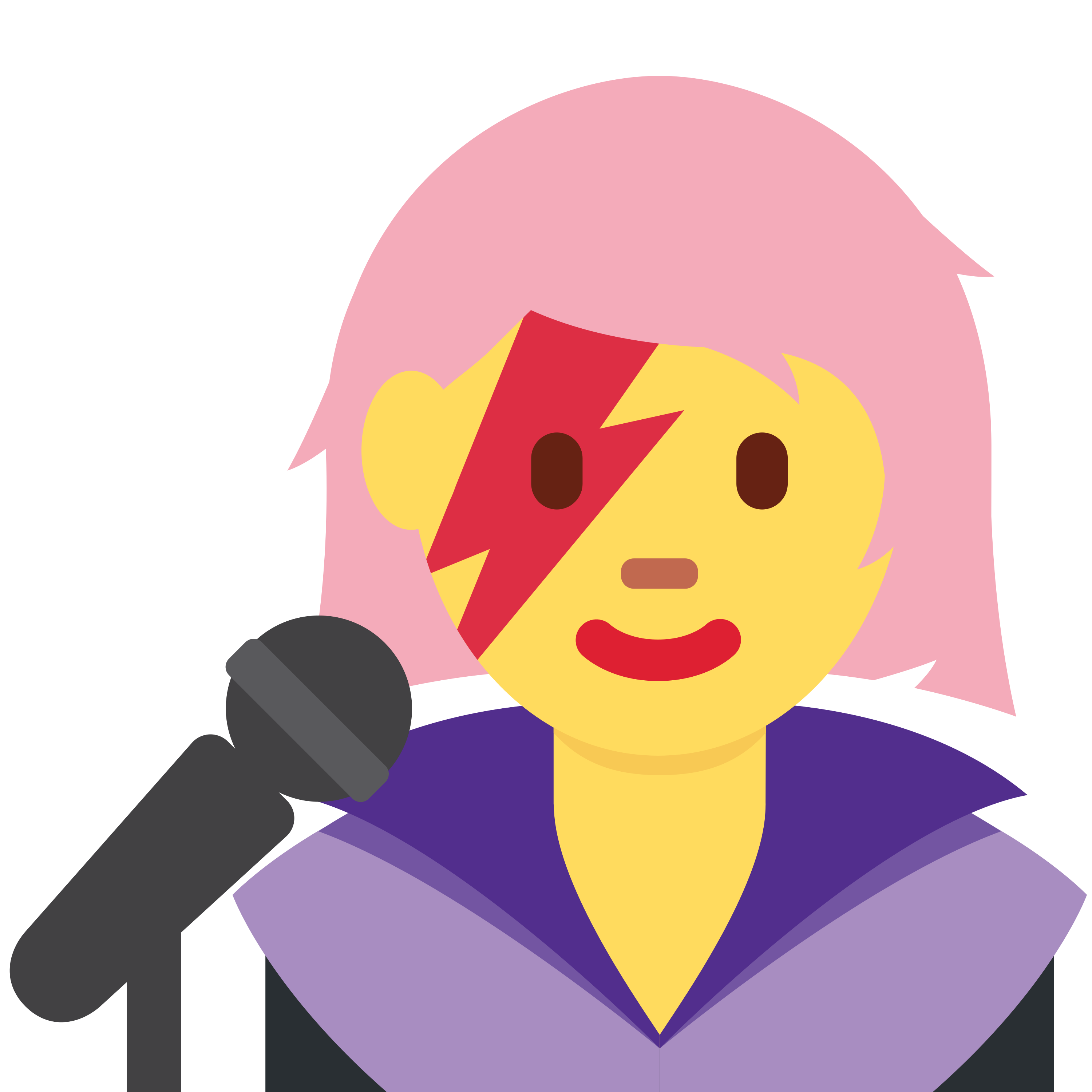 白い陶器のラテマグにプリントされた Woman singer の絵文字 👩🎤