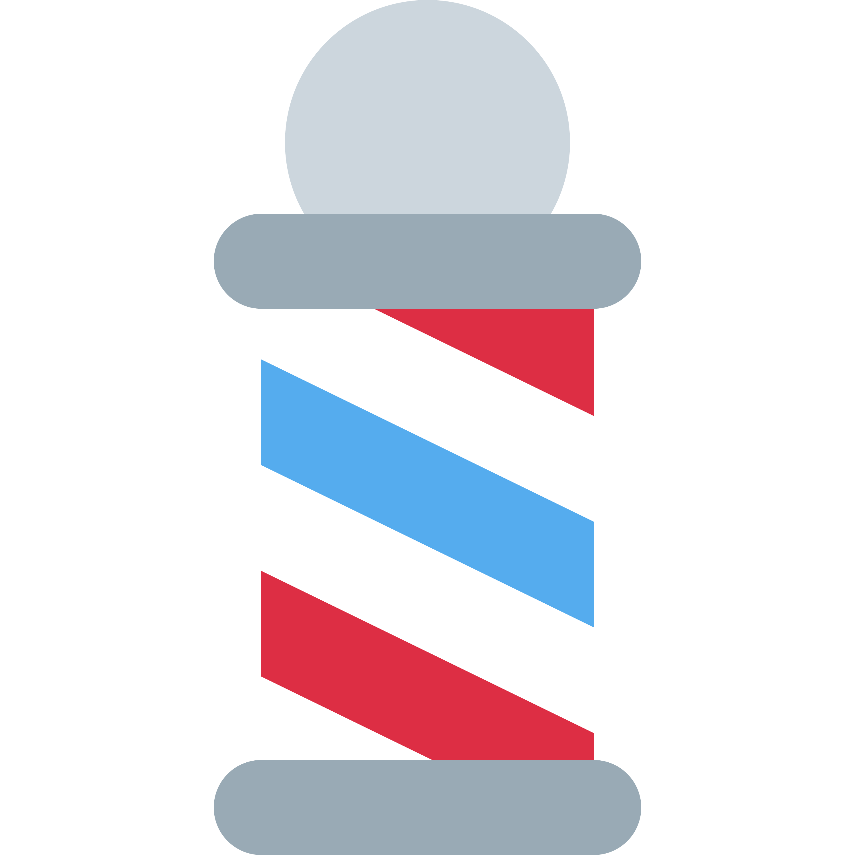 白い陶器のラテマグにプリントされた Barber pole の絵文字 💈