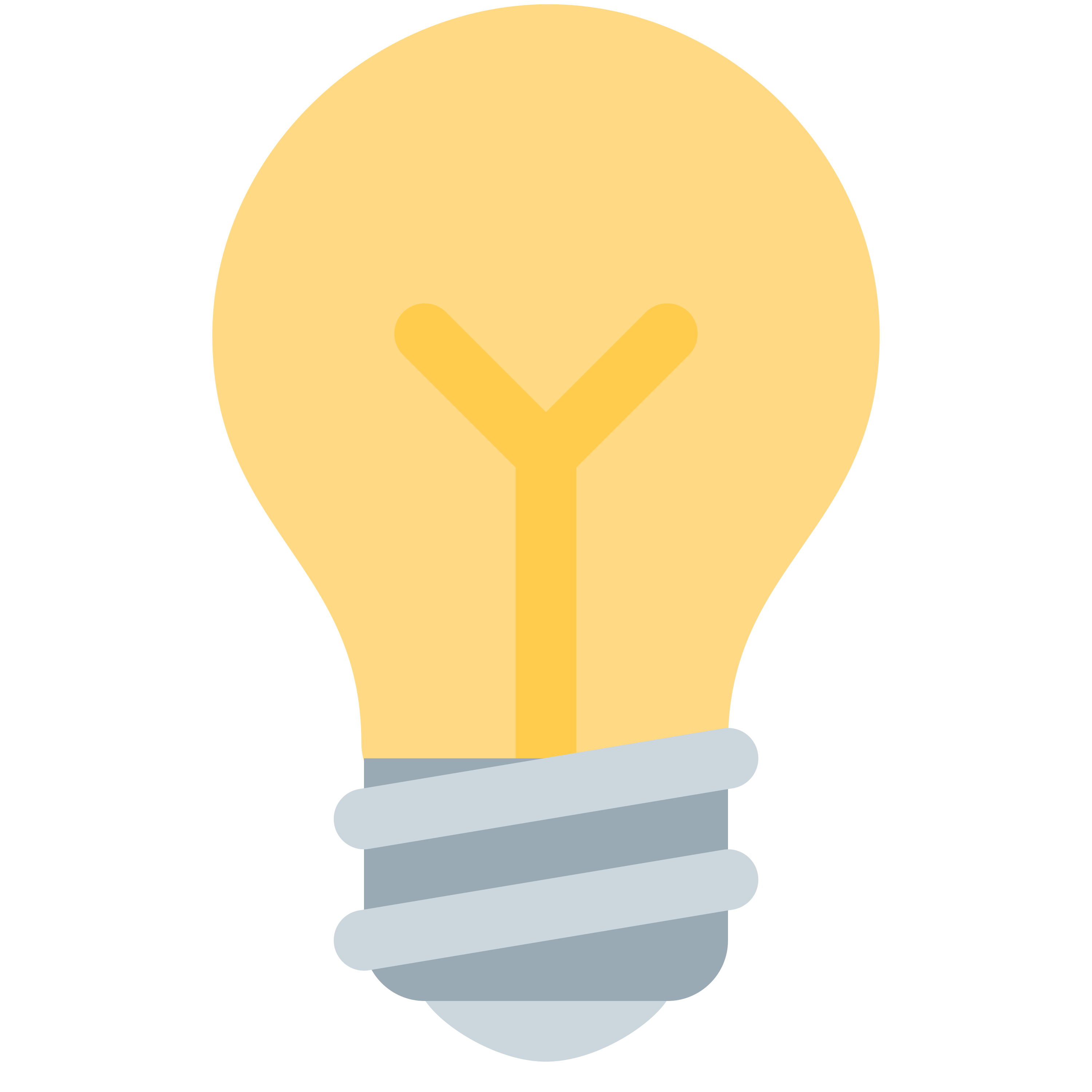 白い陶器のラテマグにプリントされた Light bulb の絵文字 💡