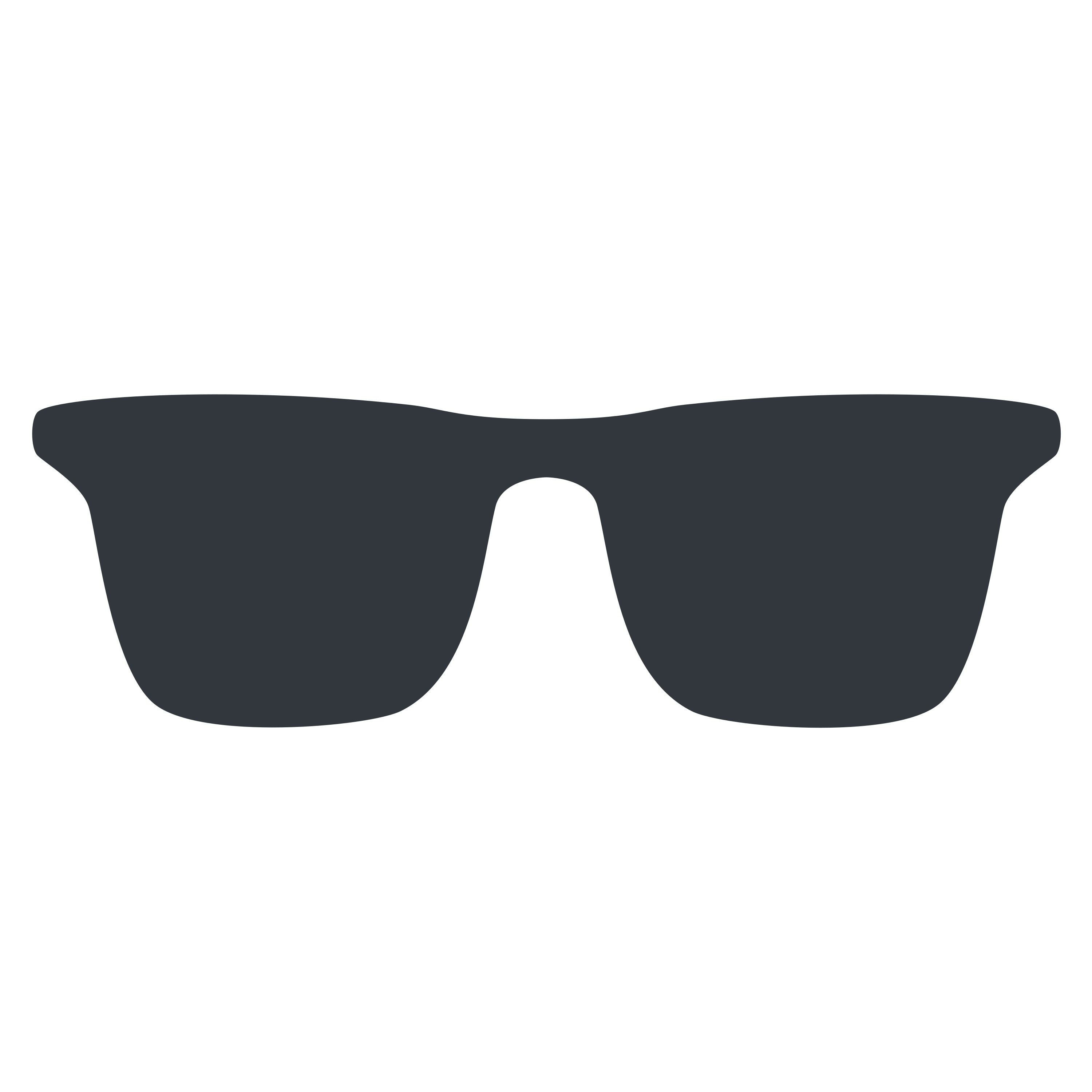 白い陶器のラテマグにプリントされた Sunglasses の絵文字 🕶️