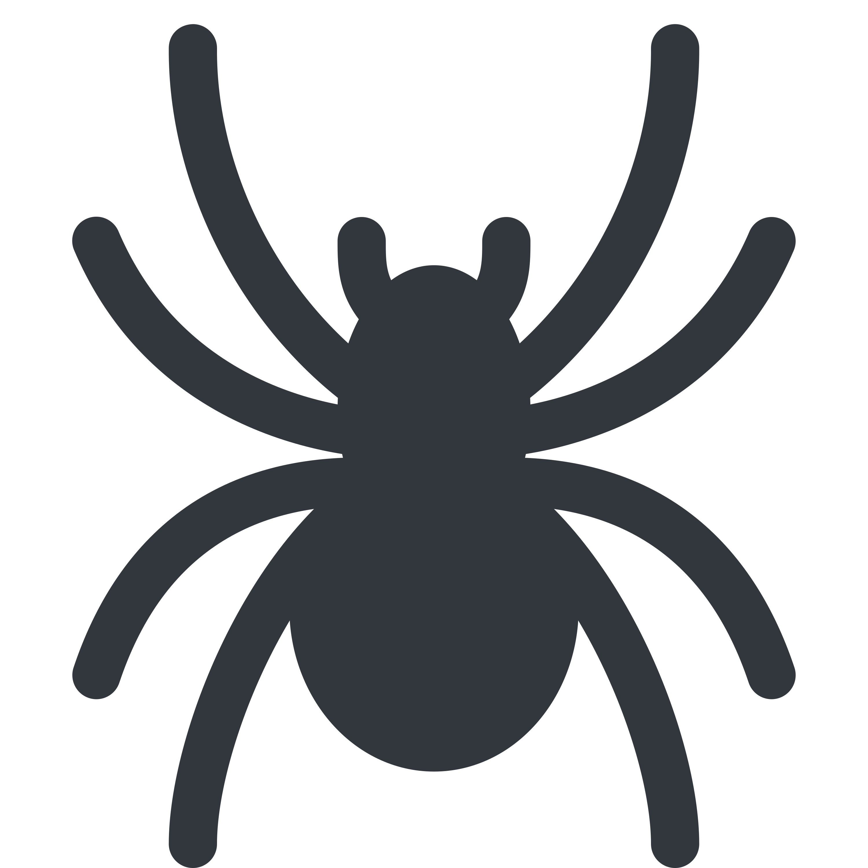 白い陶器のラテマグにプリントされた Spider の絵文字 🕷️