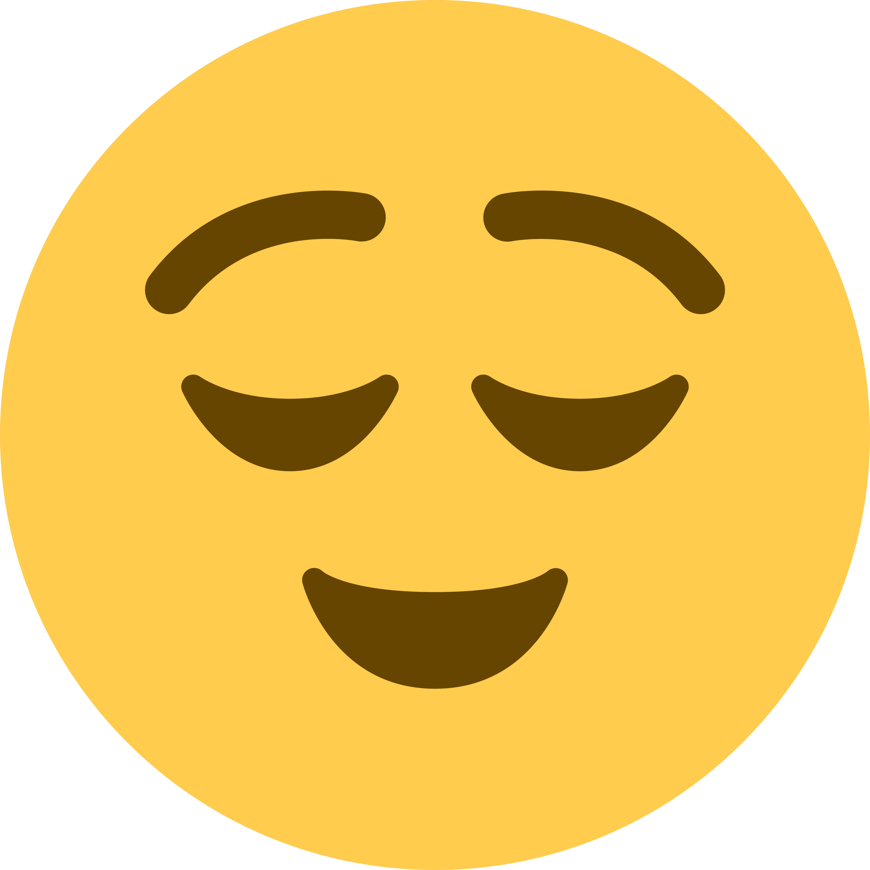 Relieved face emoji mug