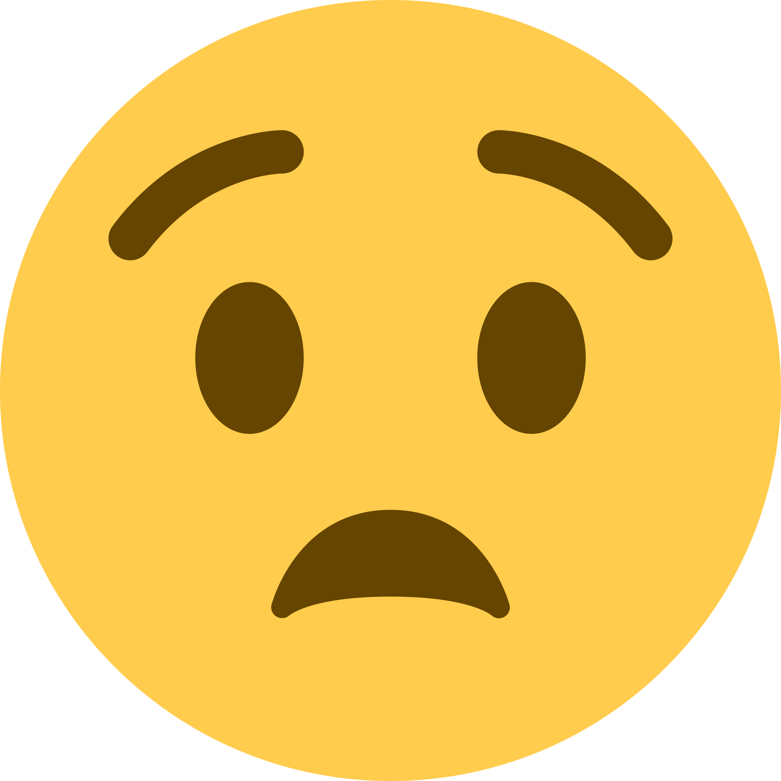 印在白色陶瓷拿铁杯上的 Anguished face 表情符号 😧