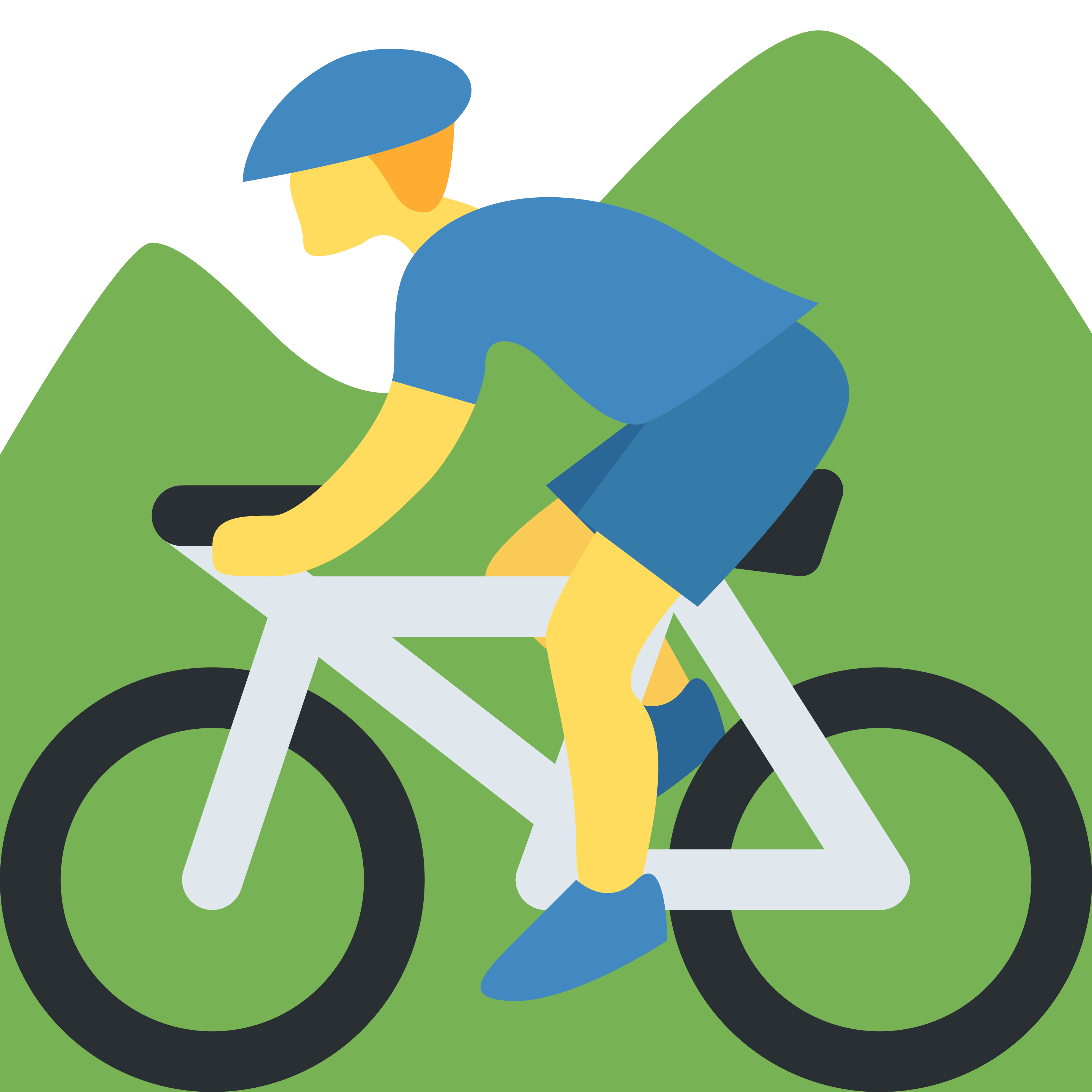 印在白色陶瓷拿铁杯上的 Man mountain biking 表情符号 🚵♂️