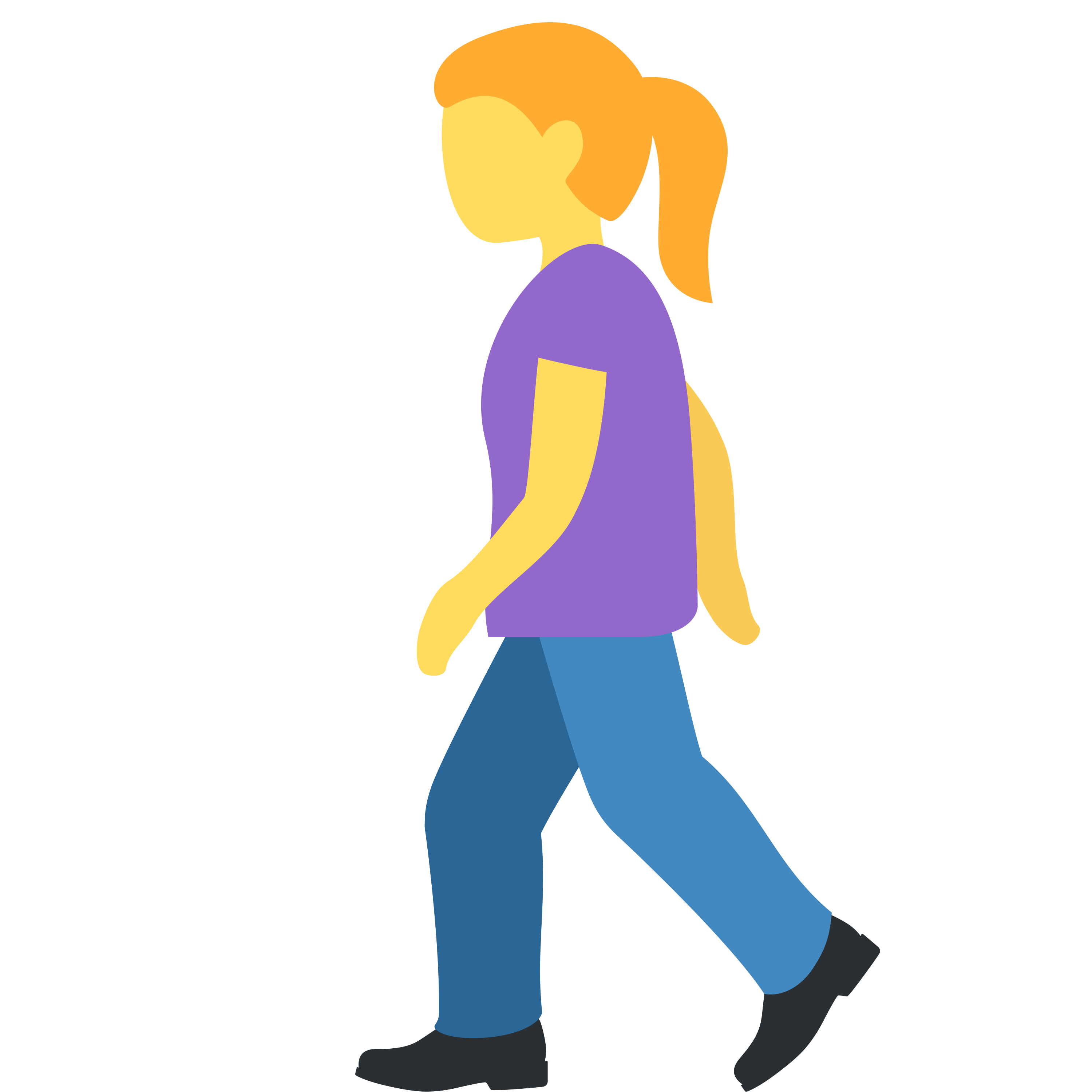 Woman walking emoji mug