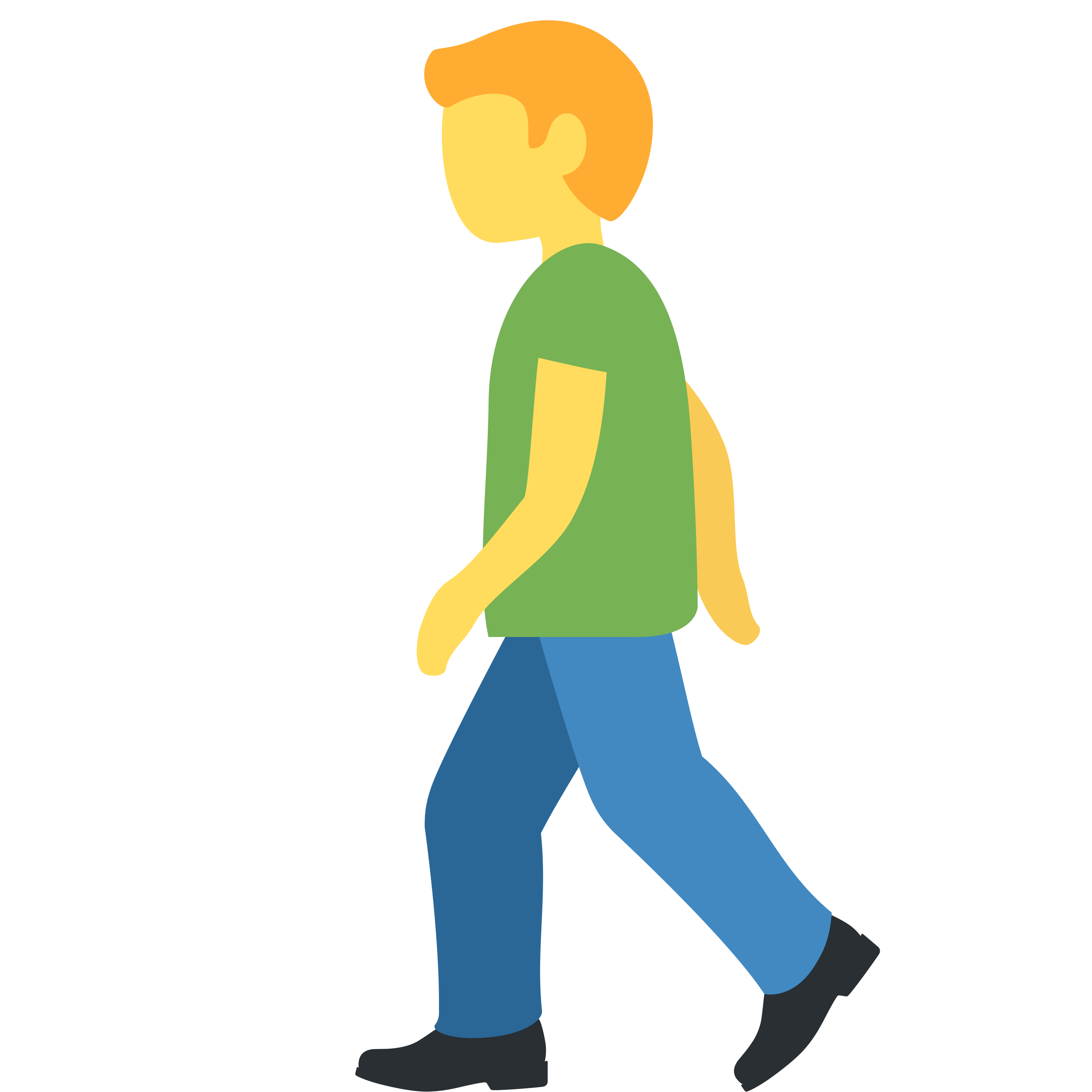Man walking emoji mug