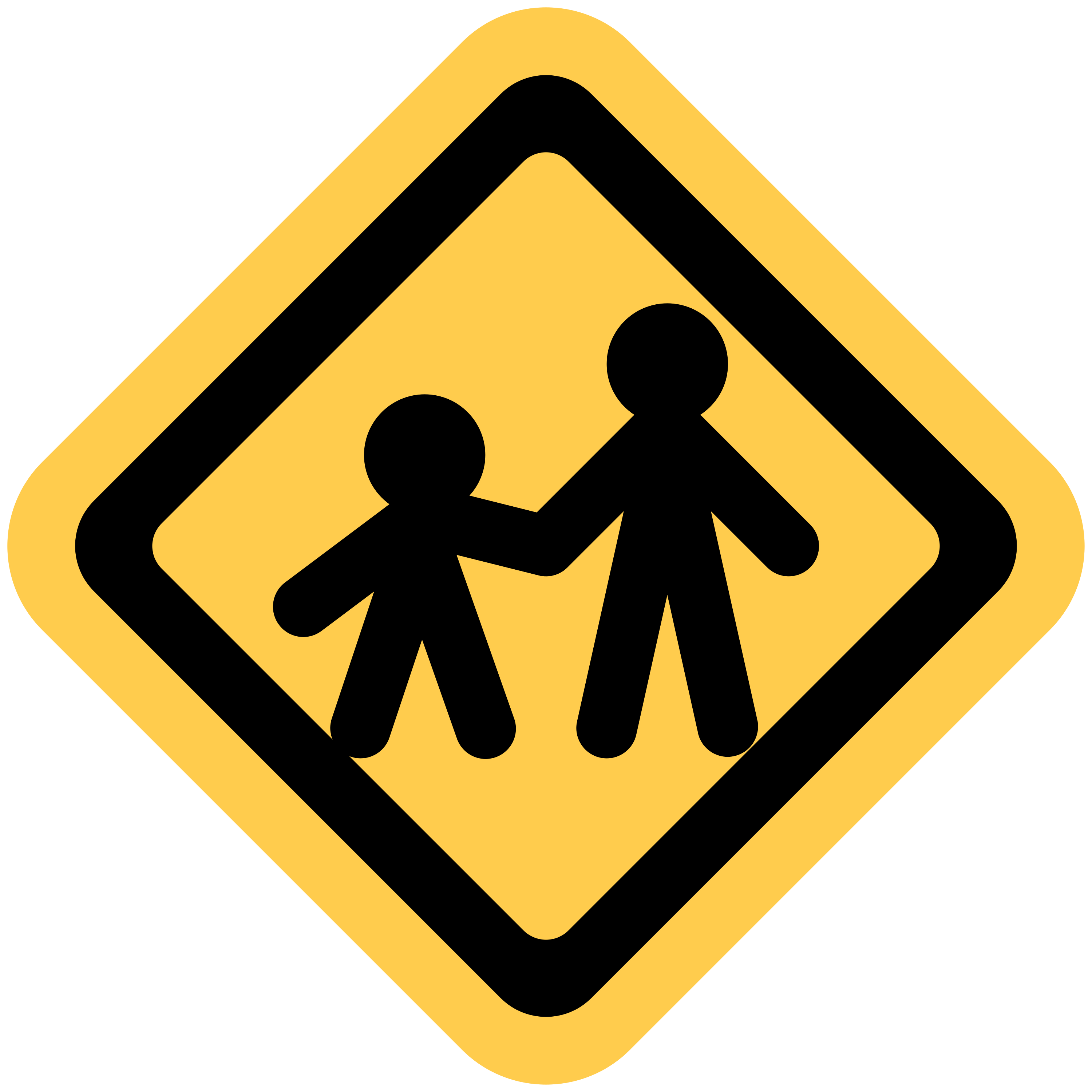Children crossing emoji mug