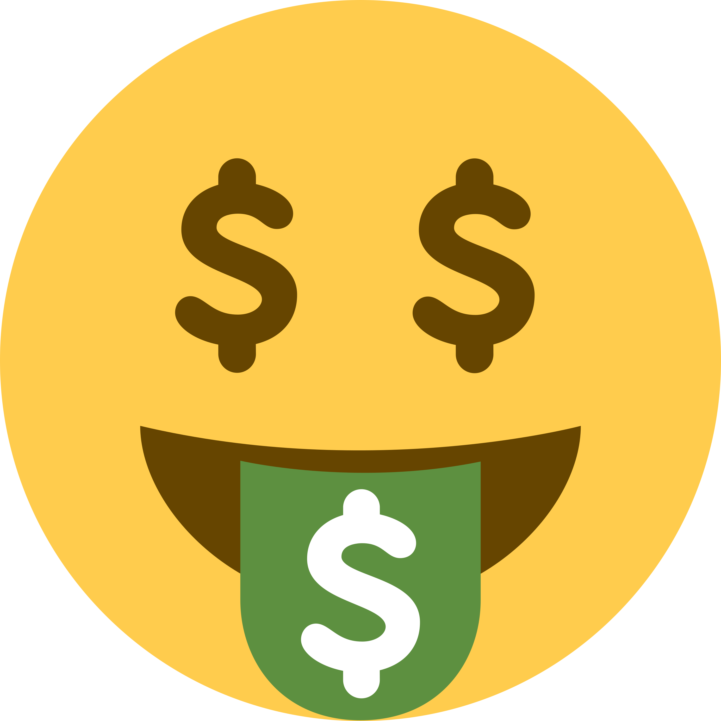 د Money-mouth face ایموجي 🤑 پر سپین سیرامیک لاته مګ چاپ شوې