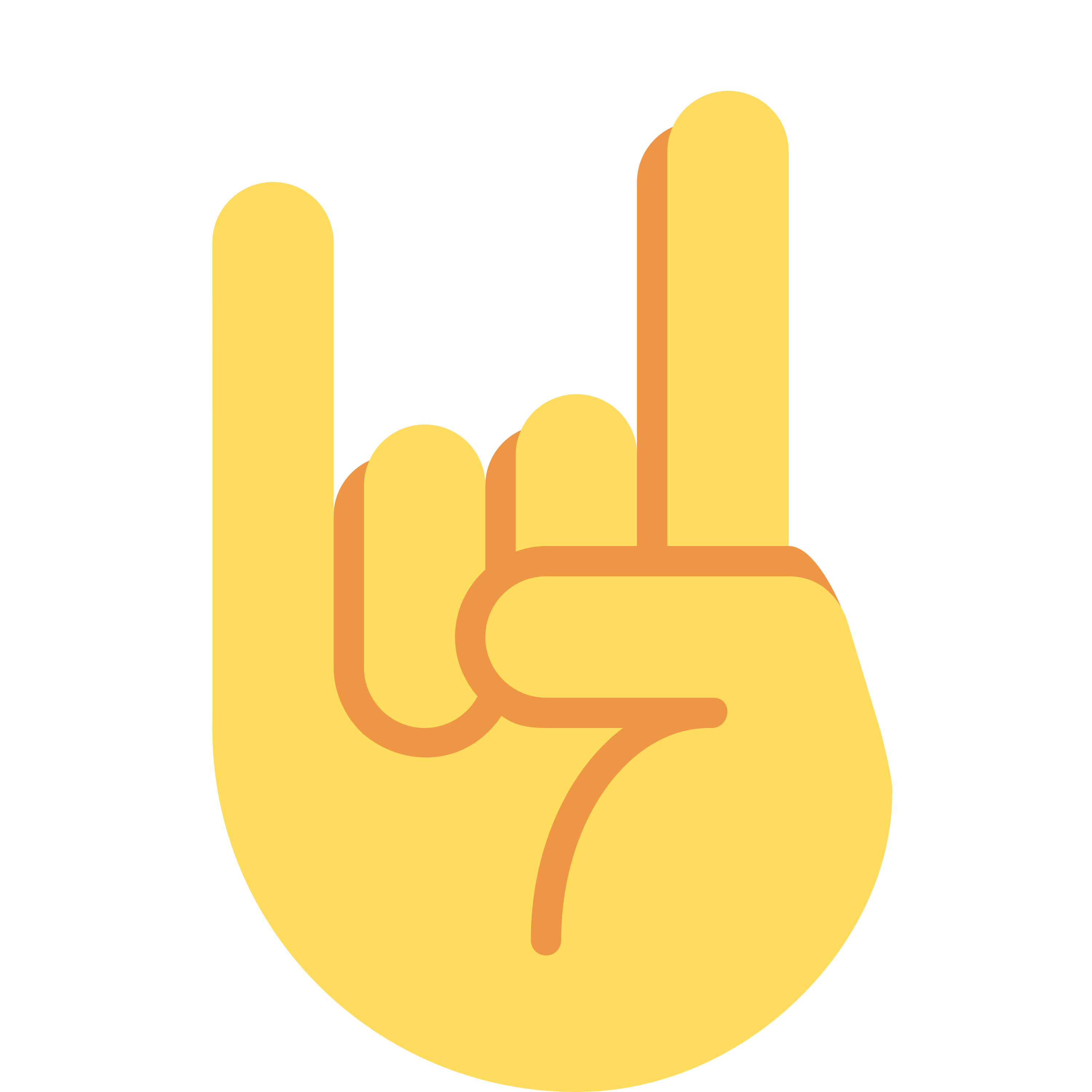 Sign of the horns emoji mug