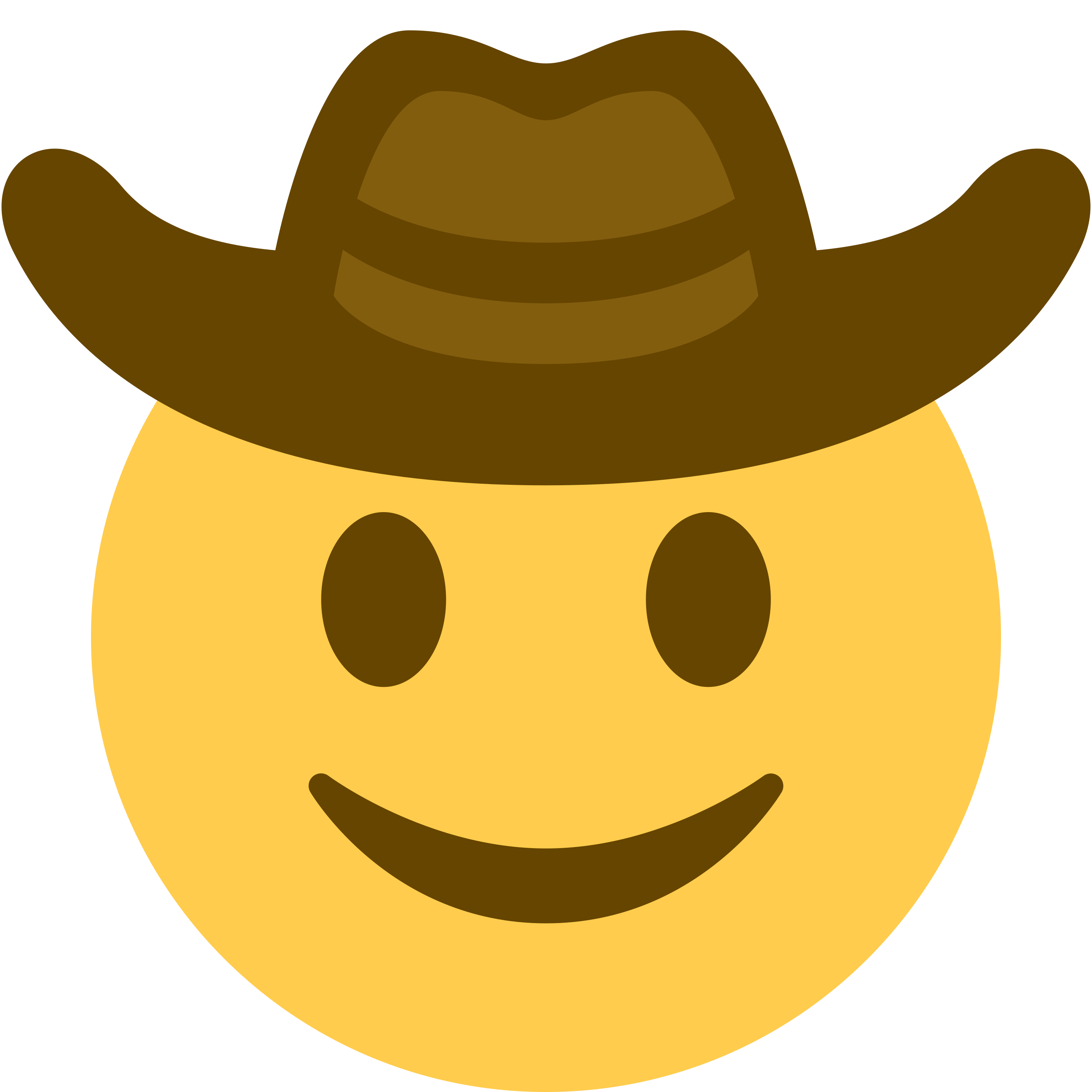 Cowboy hat face emoji mug