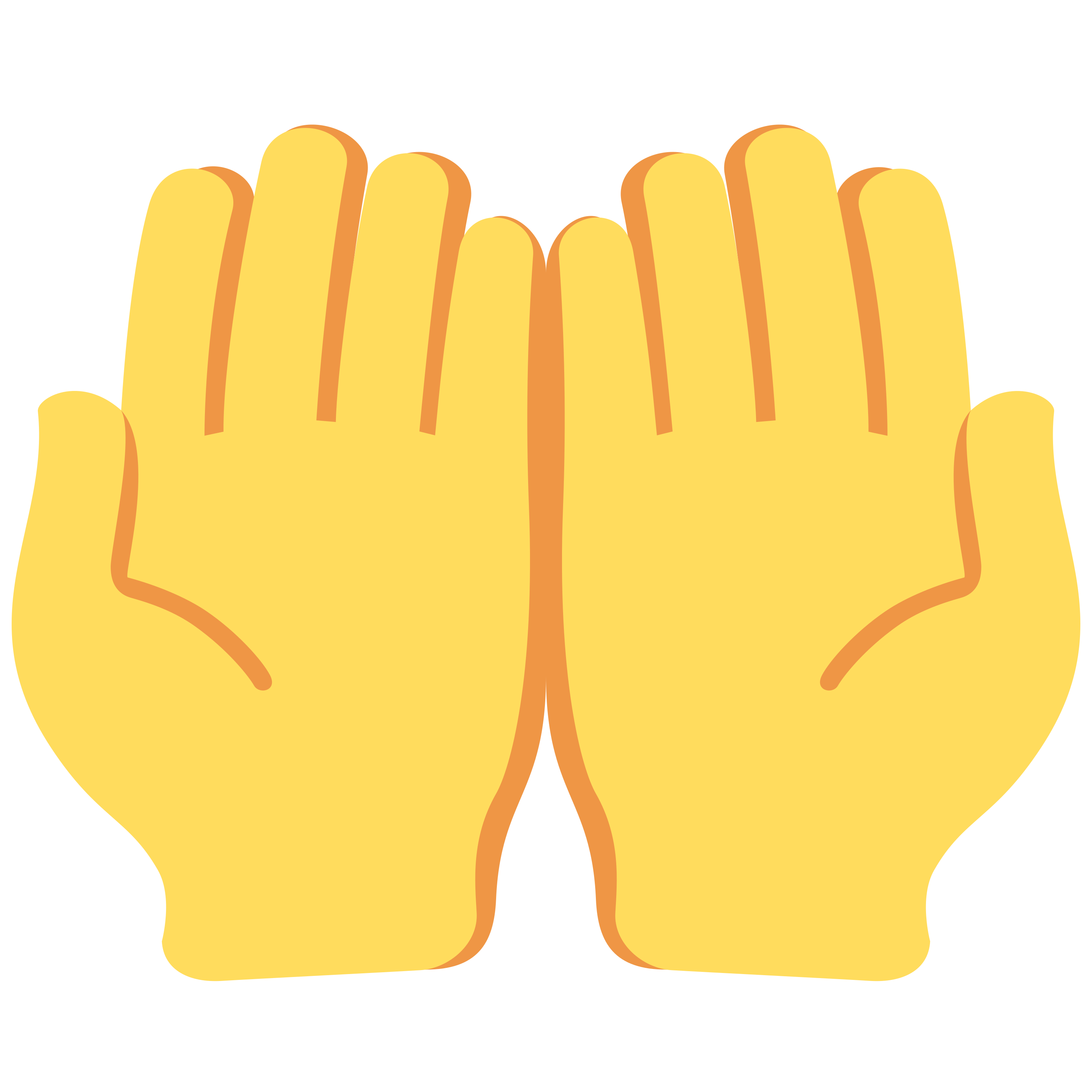 印在白色陶瓷拿铁杯上的 Palms up together 表情符号 🤲
