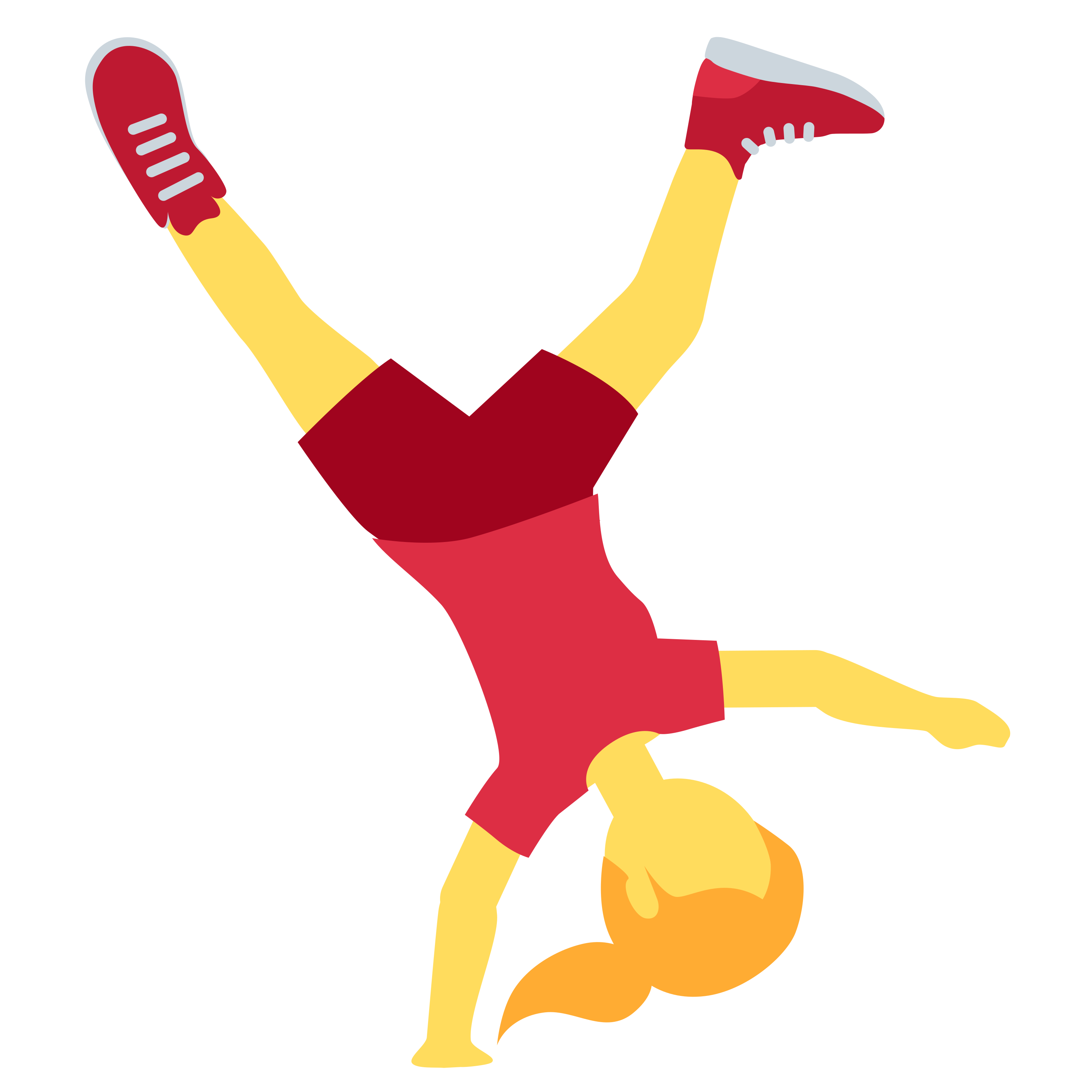 د Woman cartwheeling ایموجي 🤸♀️ پر سپین سیرامیک لاته مګ چاپ شوې
